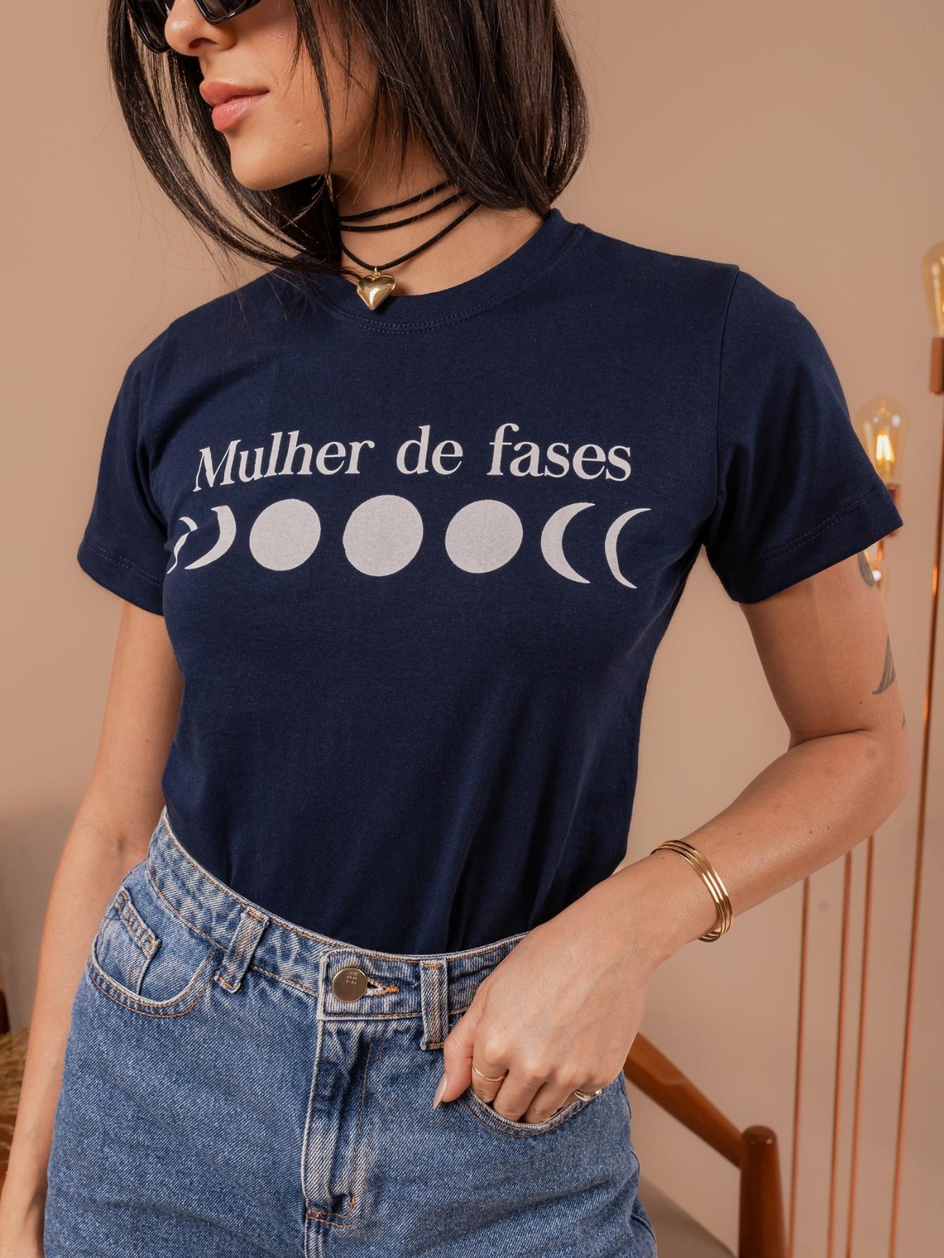 Blusa T-Shirt Estampada 100% Algodão Casual