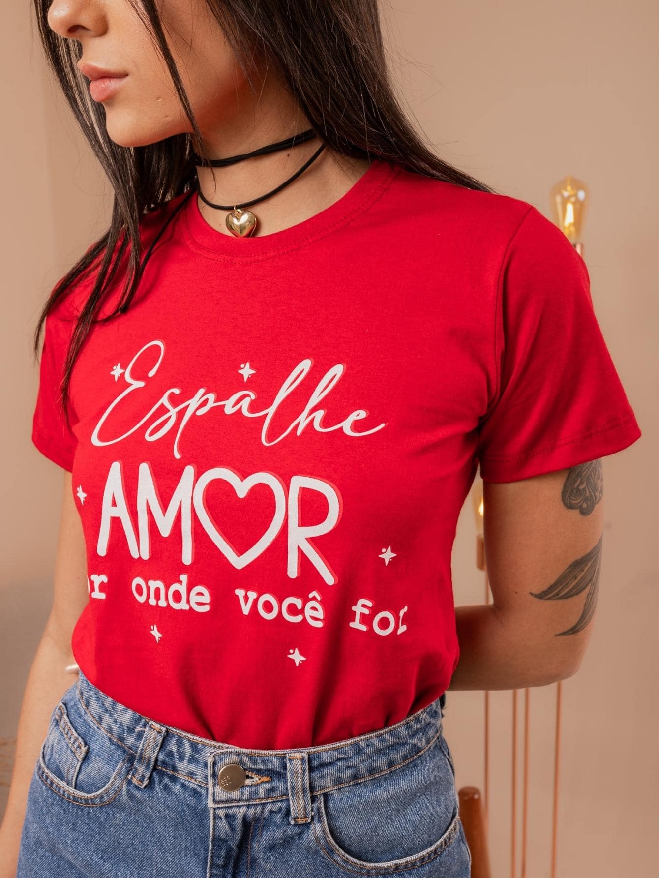 Blusa T-Shirt Estampada 100% Algodão Casual