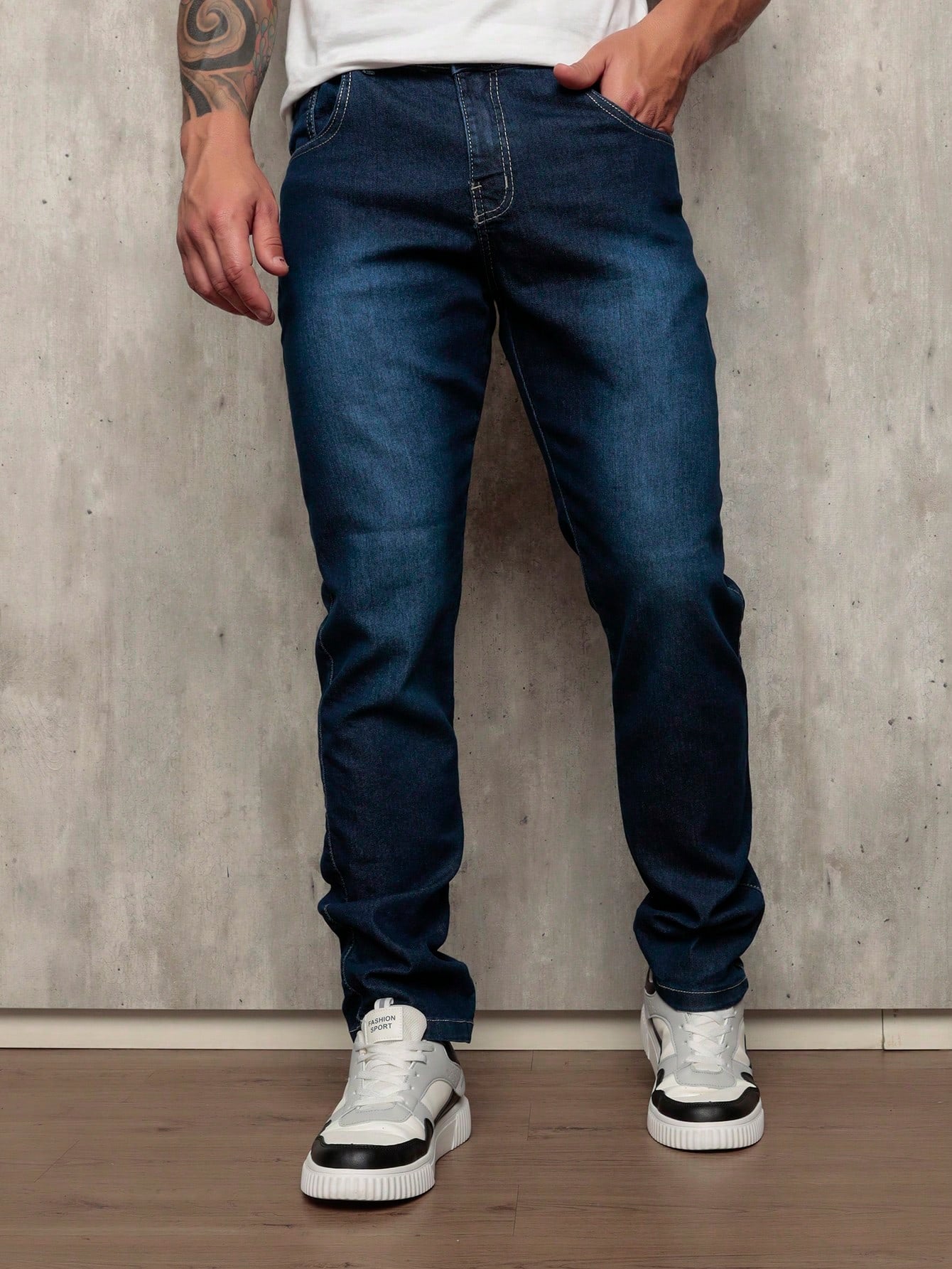 Calça Jeans Masculina Skinny Com Lycra Elastano Linha Premium