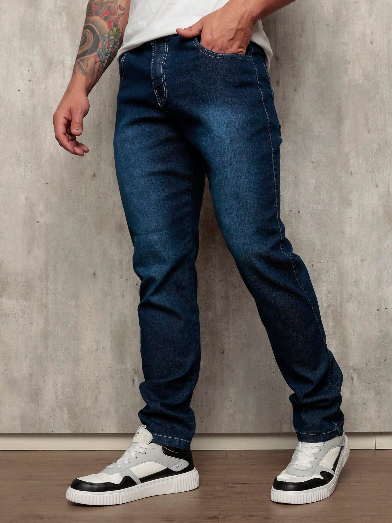 Calça Jeans Masculina Skinny Com Lycra Elastano Linha Premium