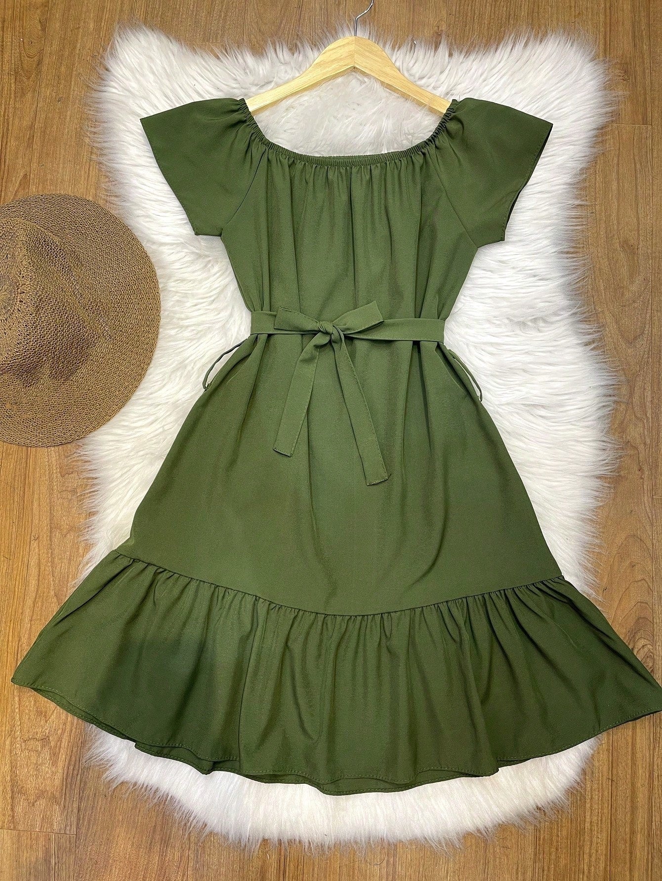 vestido ciganinha liso moda feminina