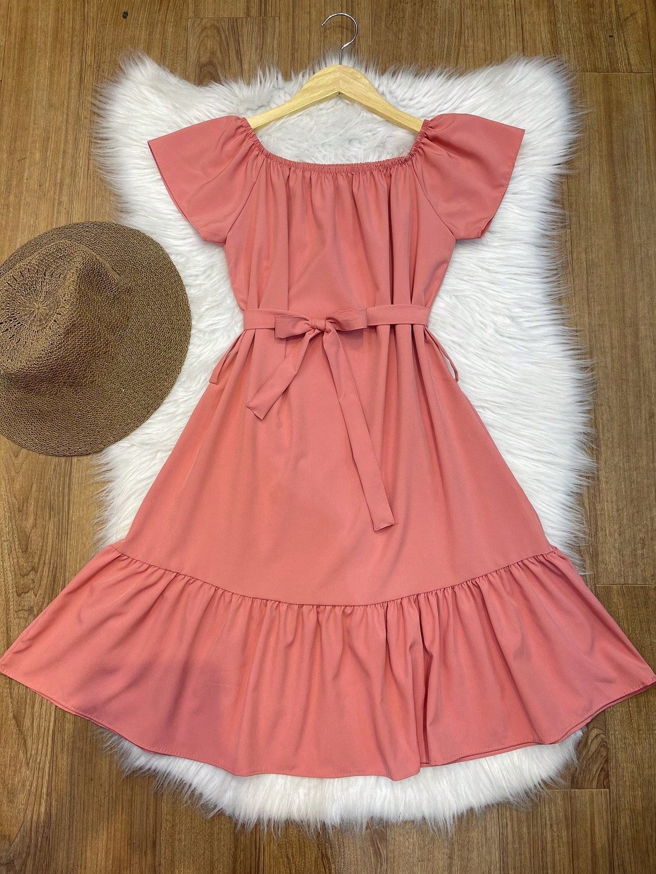 vestido ciganinha liso moda feminina