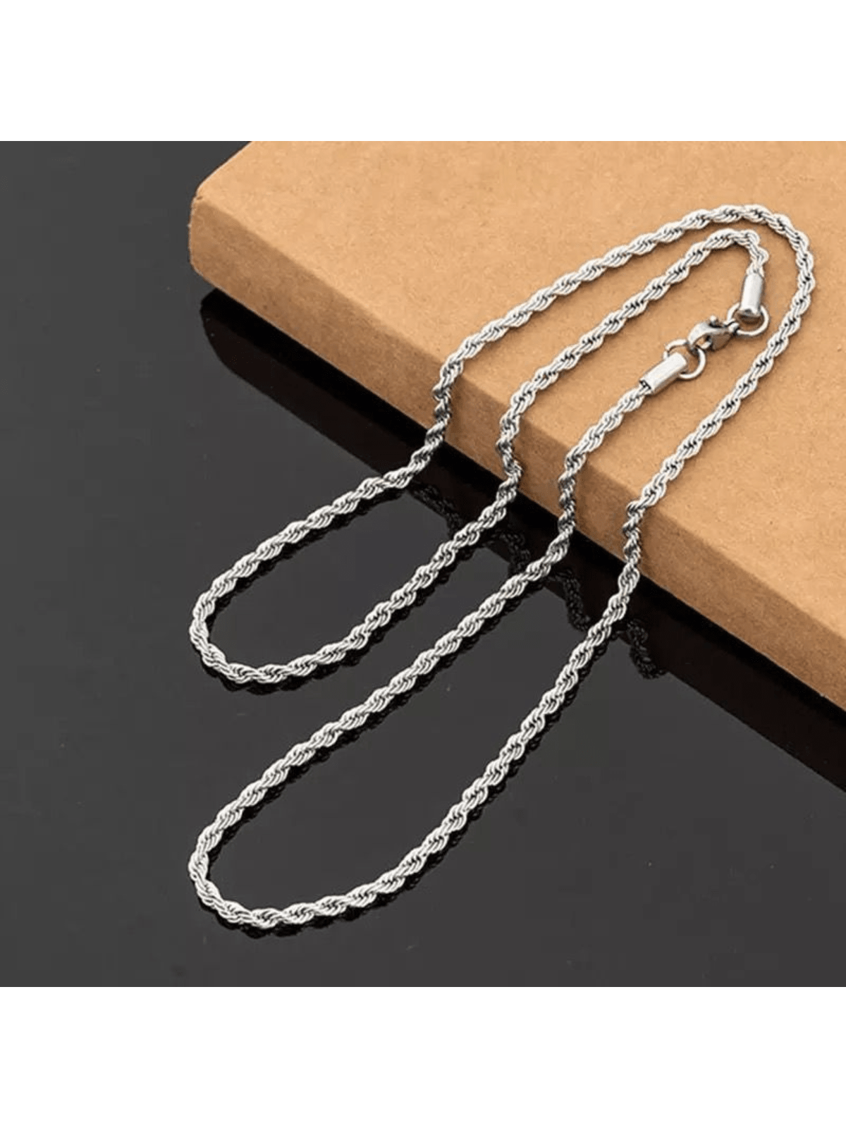 Cordão Masculino Baiano Aço Inox Legítimo Prata