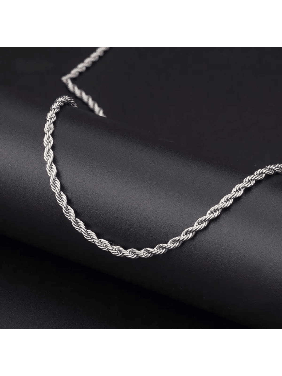 Cordão Masculino Baiano Aço Inox Legítimo Prata