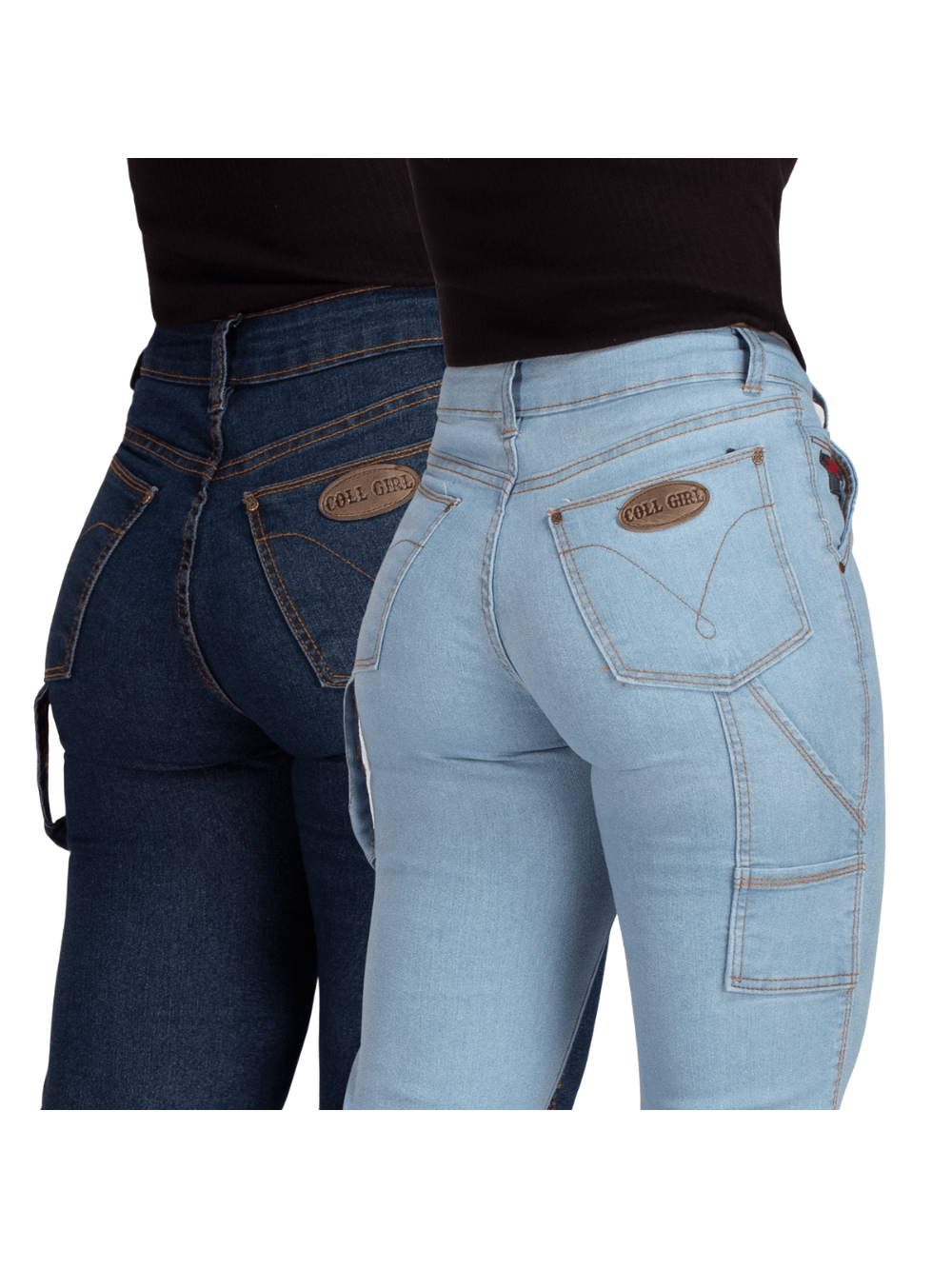 Kit 2 Calça Feminina Carpinteira Country 34 Ao 48 Boiadeira Botas Texana Com Bolsos