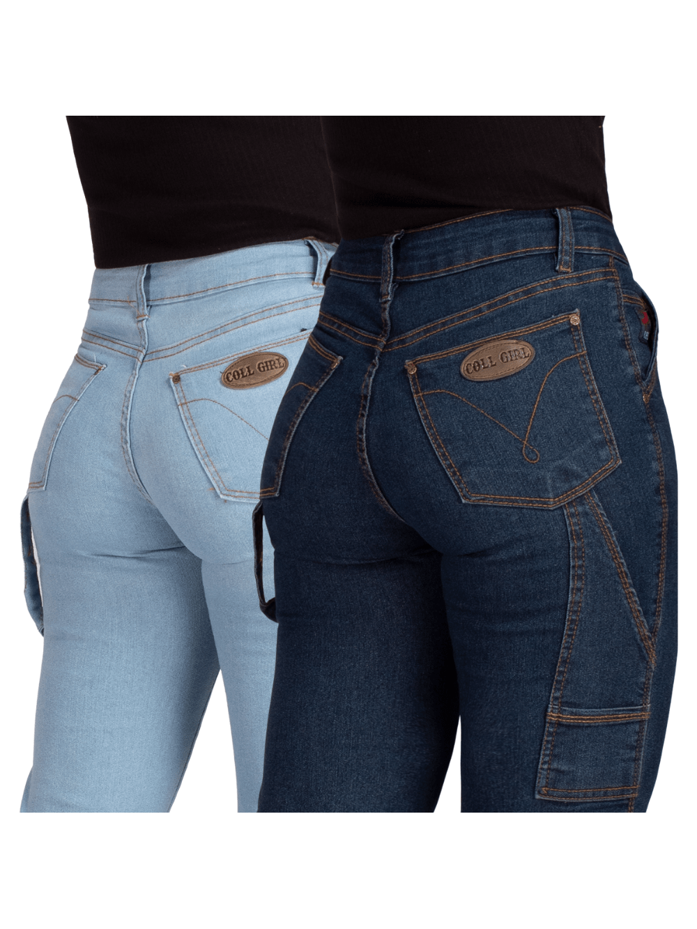 Kit 2 Calça Feminina Carpinteira Country 34 Ao 48 Boiadeira Botas Texana Com Bolsos