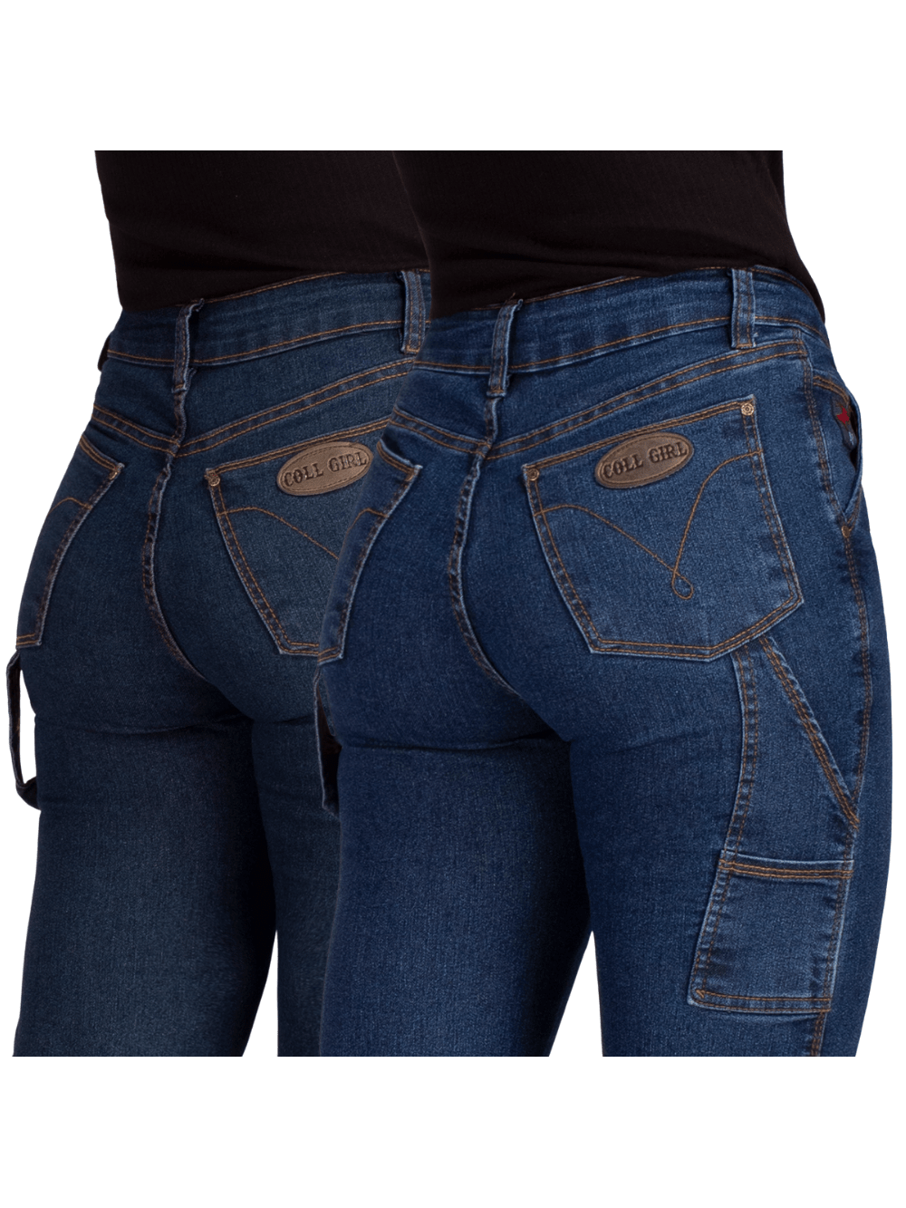 Kit 2 Calça Feminina Carpinteira Country 34 Ao 48 Boiadeira Botas Texana Com Bolsos