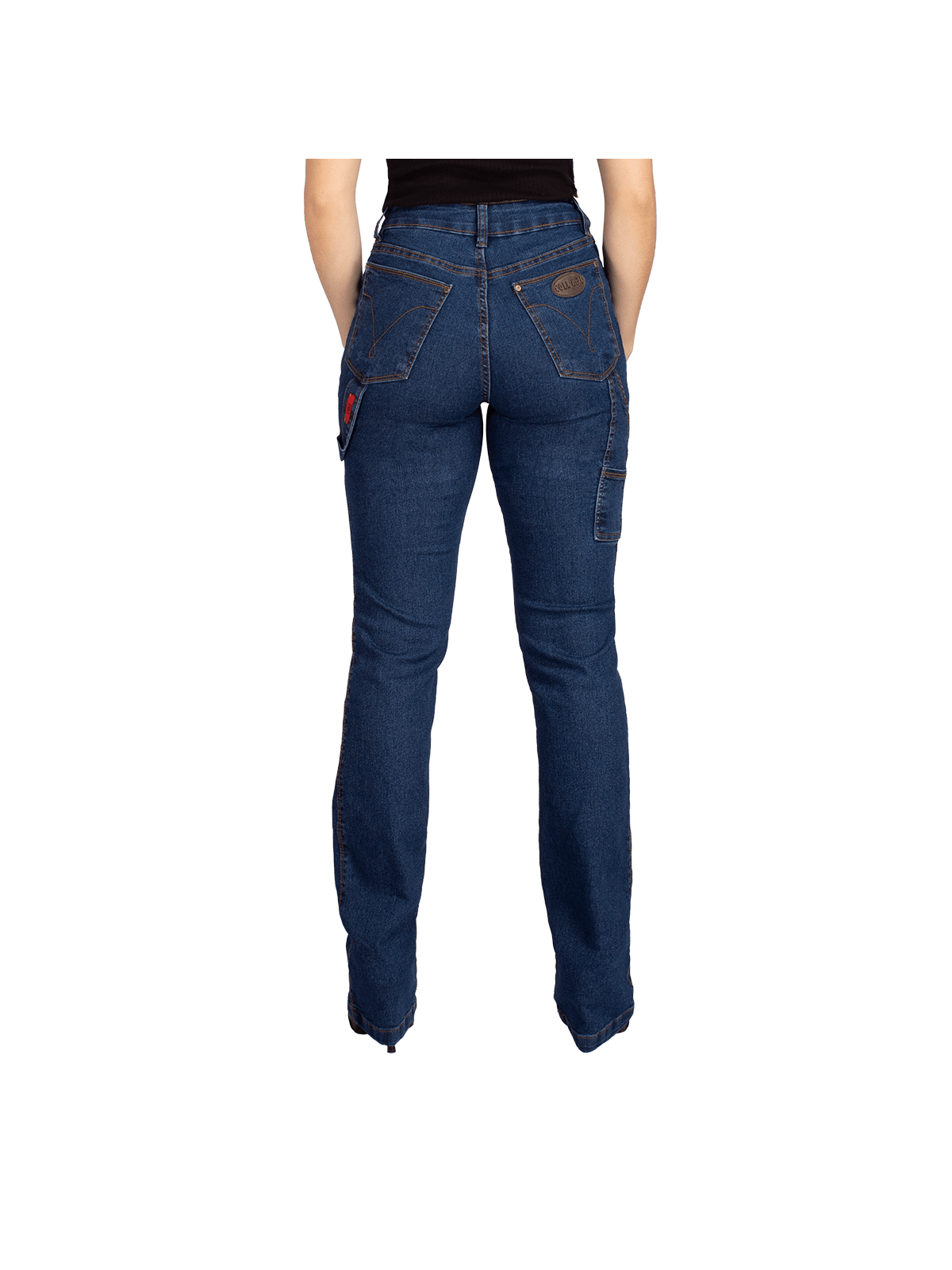 Kit 2 Calça Feminina Carpinteira Country 34 Ao 48 Boiadeira Botas Texana Com Bolsos