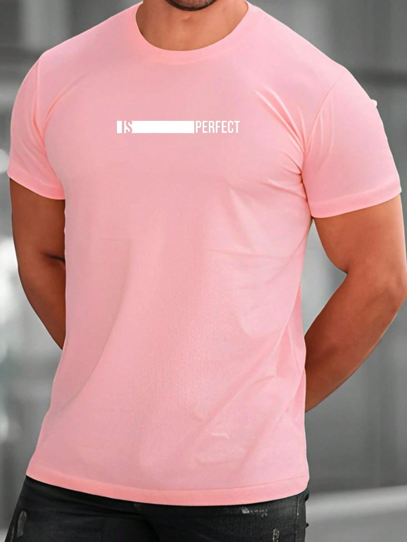 Camiseta Masculina Is Perfect Bco Camisa 100% algodão premium