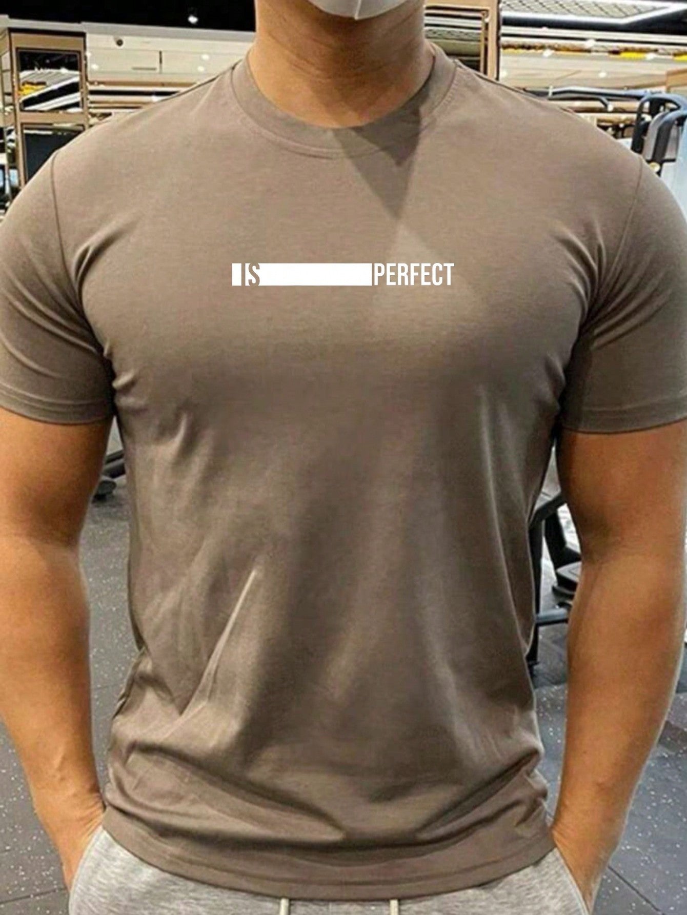 Camiseta Masculina Is Perfect Bco Camisa 100% algodão premium