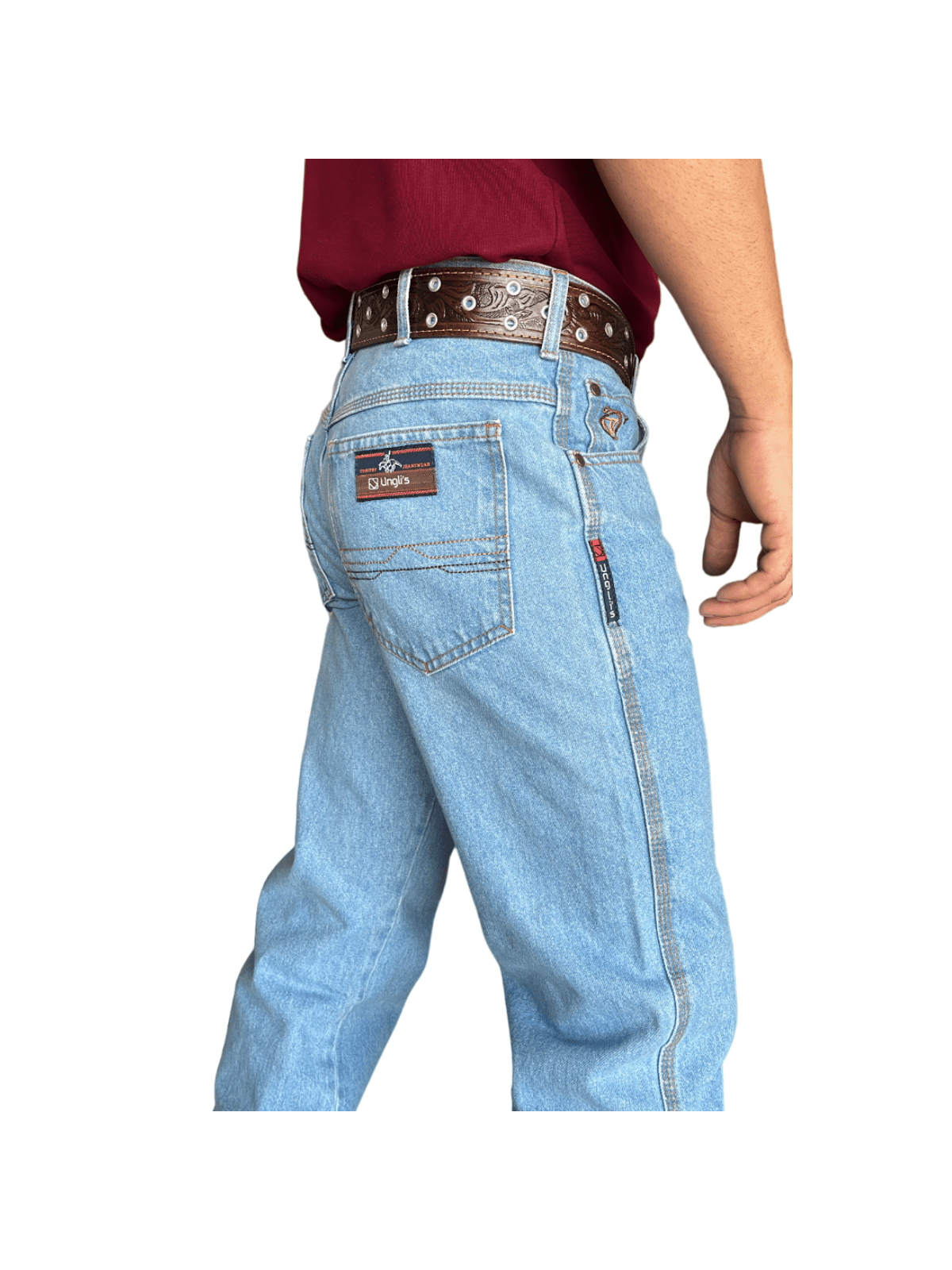 Calça Country Masculina Jeans Tecido Grosso Premium 100% Algodao