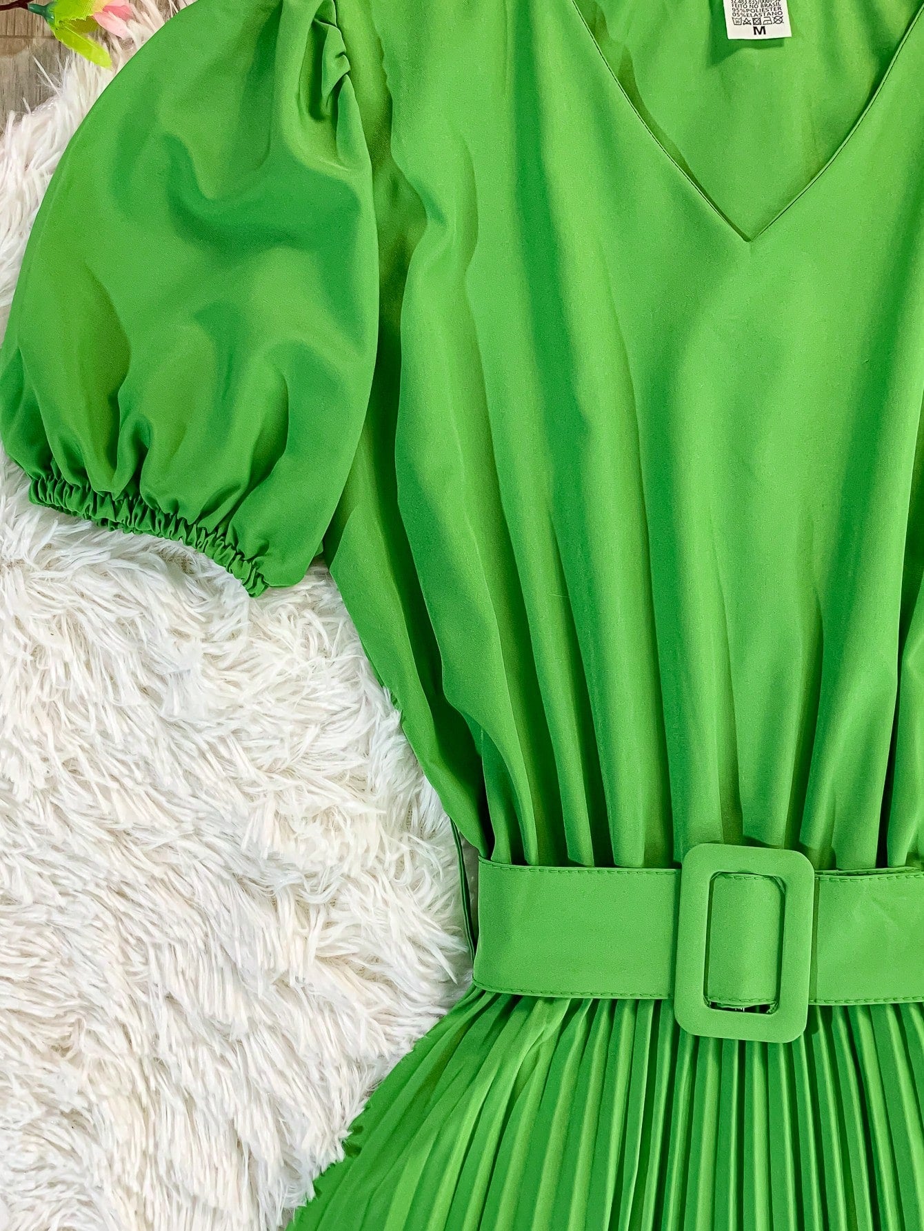 Vestido plissada lisa MIDI Rodado Moda Evangelica