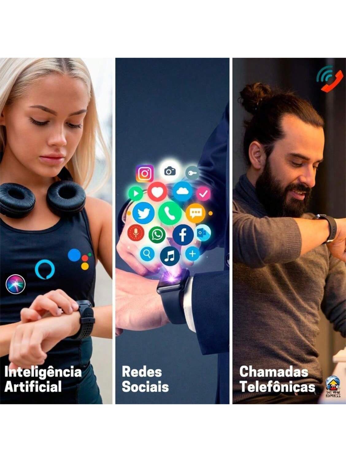 Smartwatch W69+ Ultra Plus Relógio Lançamento Tela Amoled 2Gb Armazenamento Nfc Gps ChatGpt Assistente de Voz 49mm Android iOS Bluetooth Original Microwear