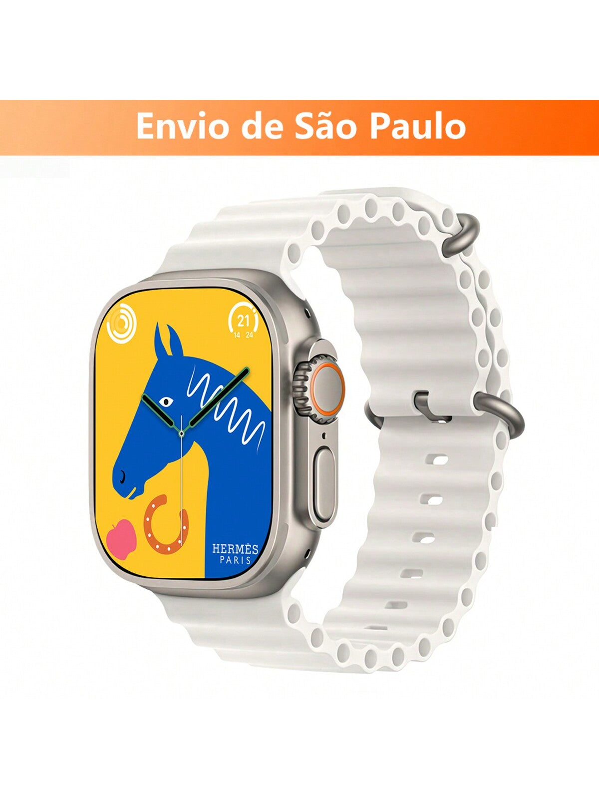 Smartwatch T800 Series 9 Ultra 2 Calculadora Cardíaca Monitoramento Frequência Relógio Inteligente