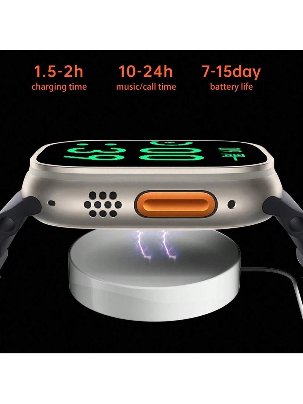 Smartwatch T800 Series 9 Ultra 2 Calculadora Cardíaca Monitoramento Frequência Relógio Inteligente
