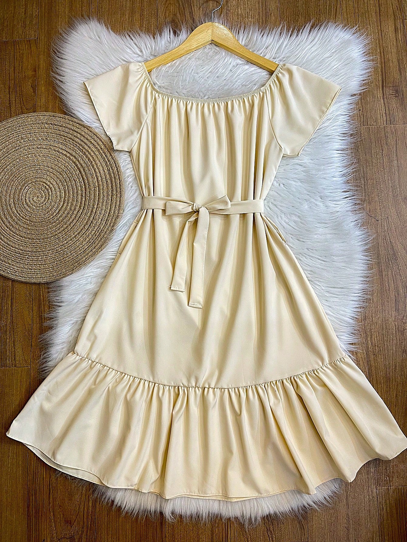 vestido ciganinha liso moda feminina