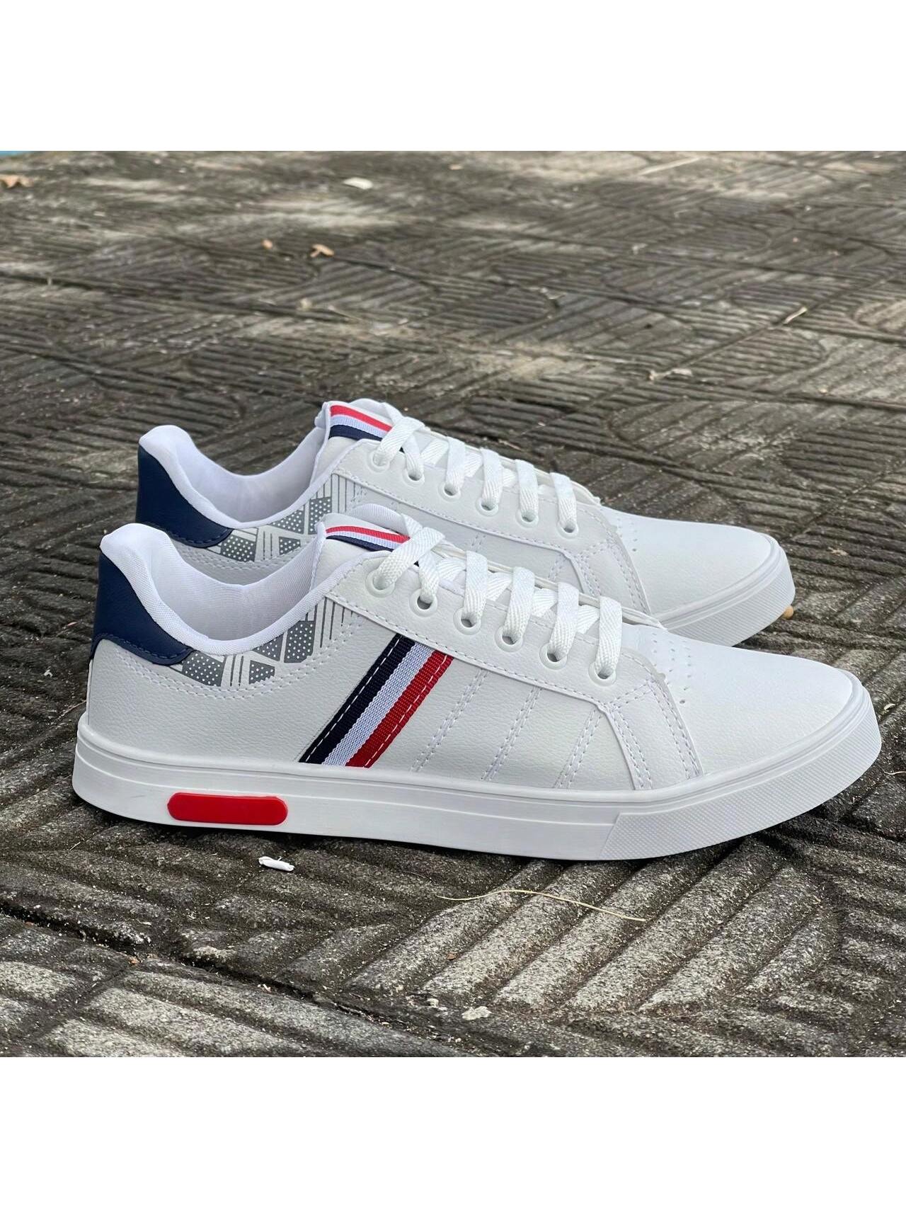Sapatênis masculino Tênis branco e preto Sapato casual Leve Confortável Lançamento