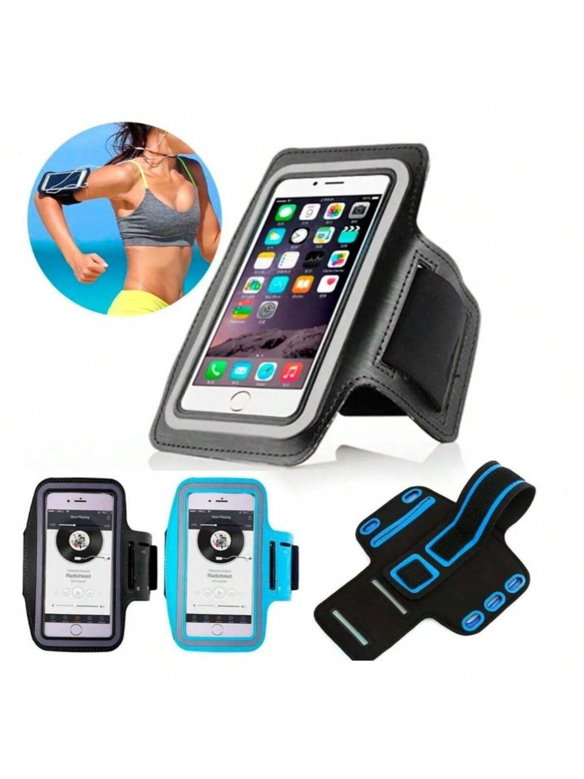 Braçadeira Suporte Braço Celular Treino Corrida Celular Fone