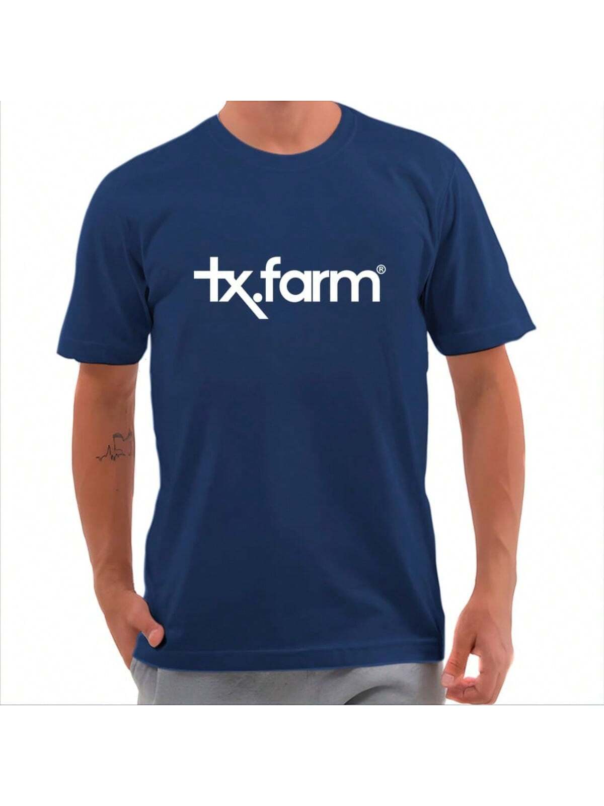 Camiseta Masculino TXC 100% algodão malha 30.1 Penteado