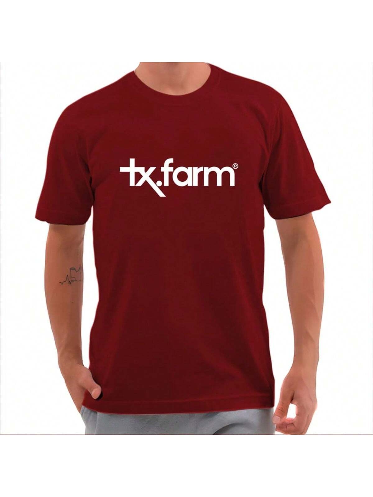 Camiseta Masculino TXC 100% algodão malha 30.1 Penteado