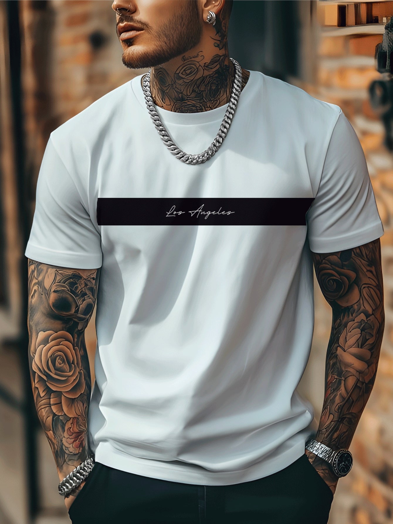 Camisa Masculina Los Angeles Camiseta Malha Premium 100% Algodao Blusa Importada Lançamento