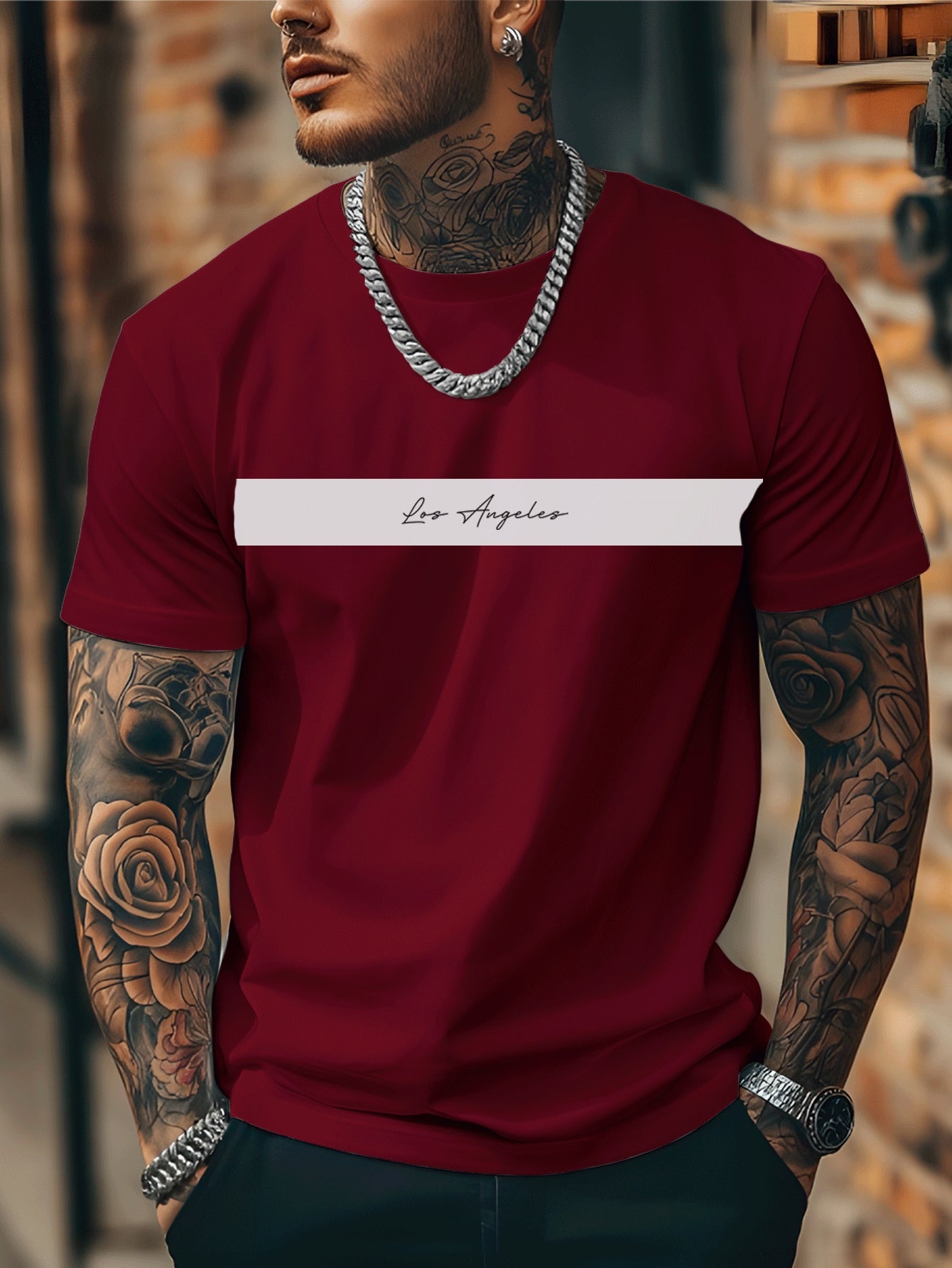 Camisa Masculina Los Angeles Camiseta Malha Premium 100% Algodao Blusa Importada Lançamento