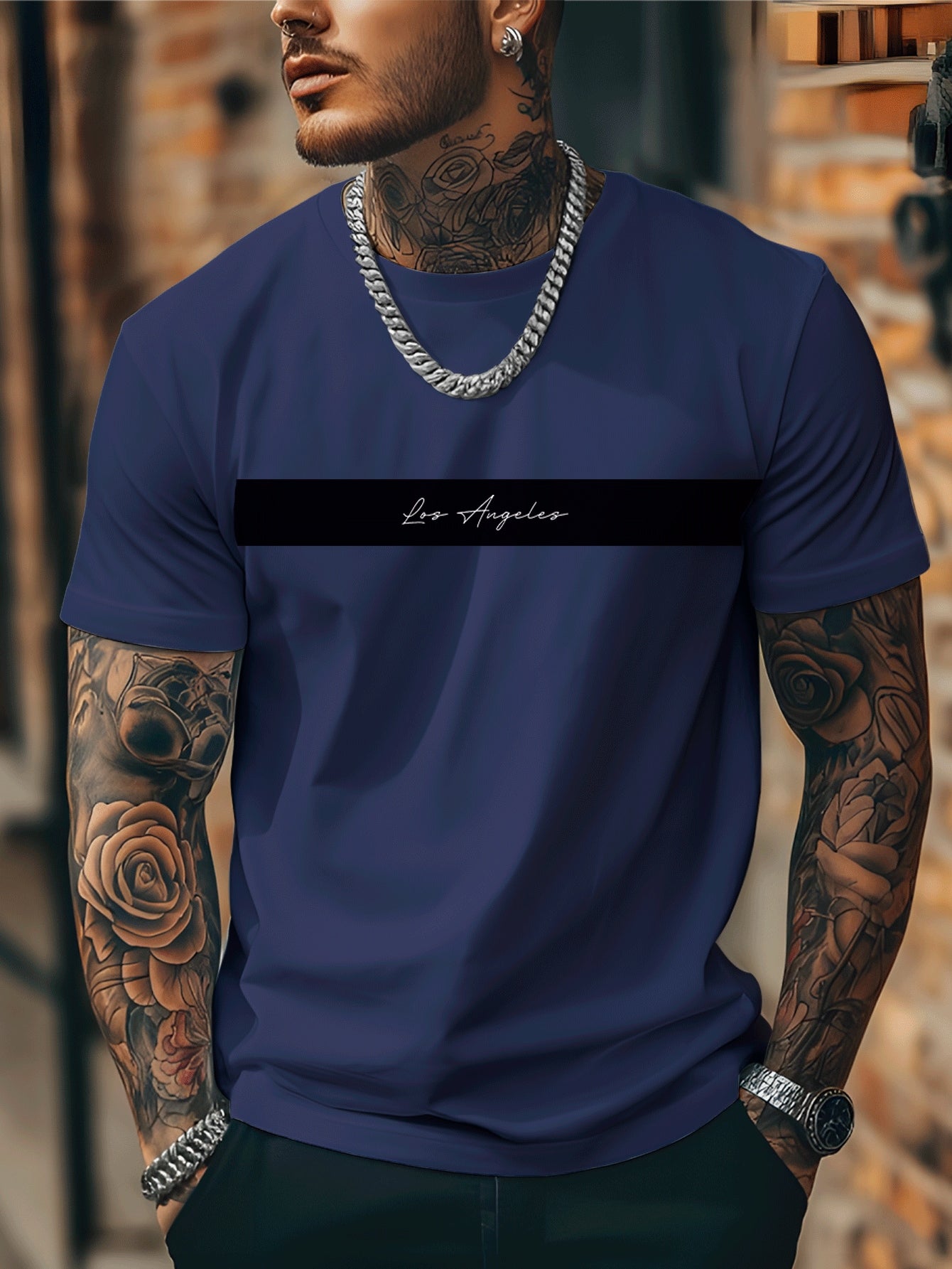 Camisa Masculina Los Angeles Camiseta Malha Premium 100% Algodao Blusa Importada Lançamento
