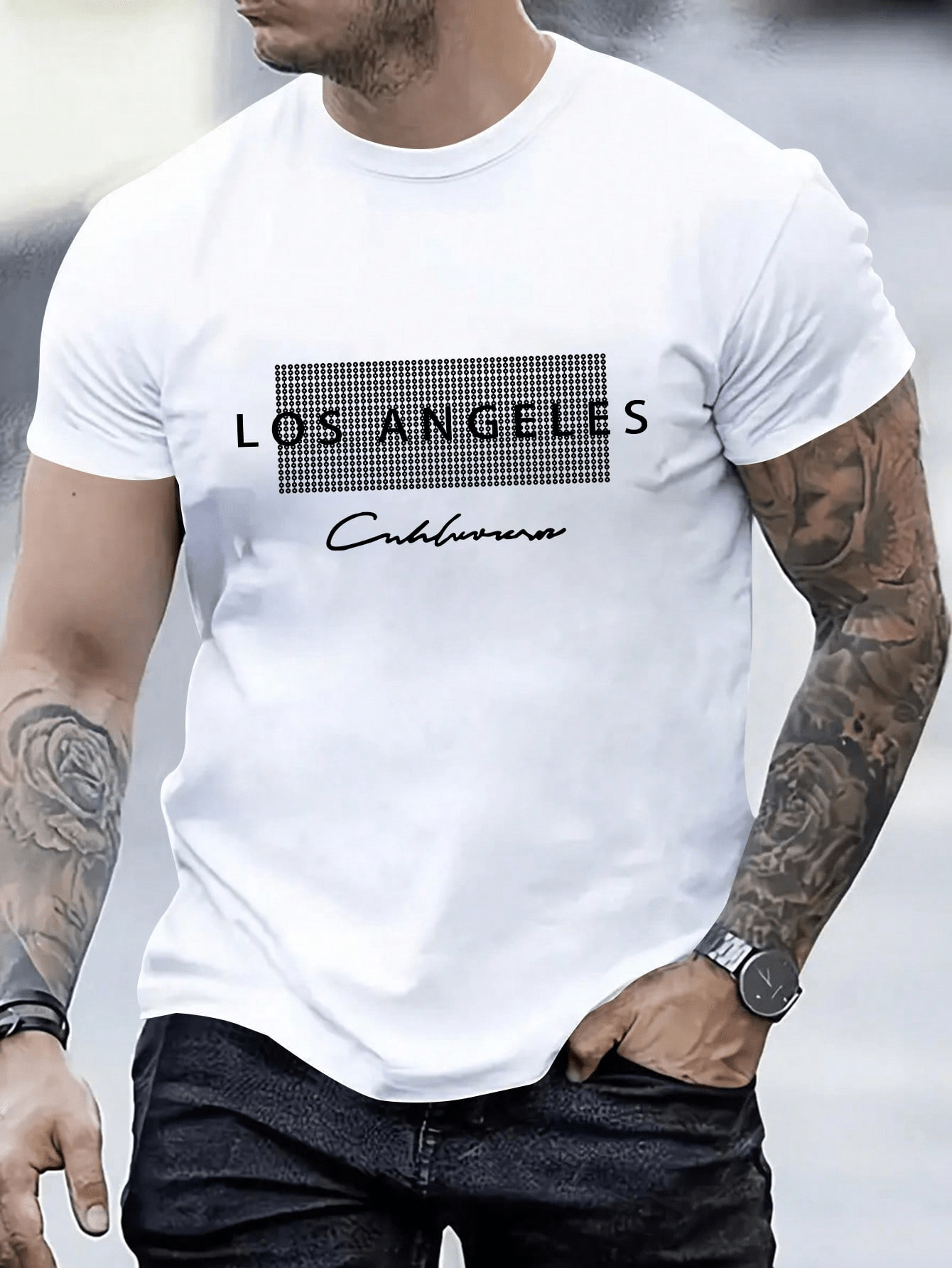 CAMISETA Masculina LOS ANGELES Manga Curta Estampada Qualidade Premium Lançamento 2024