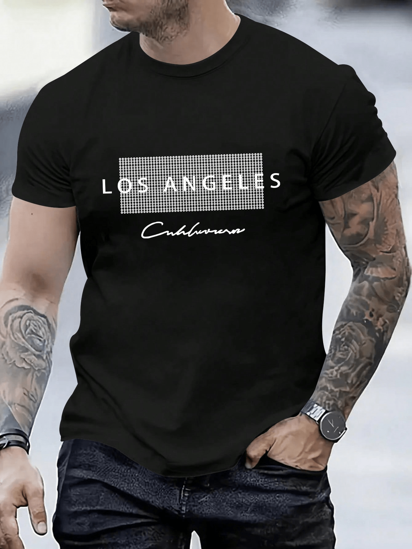 CAMISETA Masculina LOS ANGELES Manga Curta Estampada Qualidade Premium Lançamento 2024