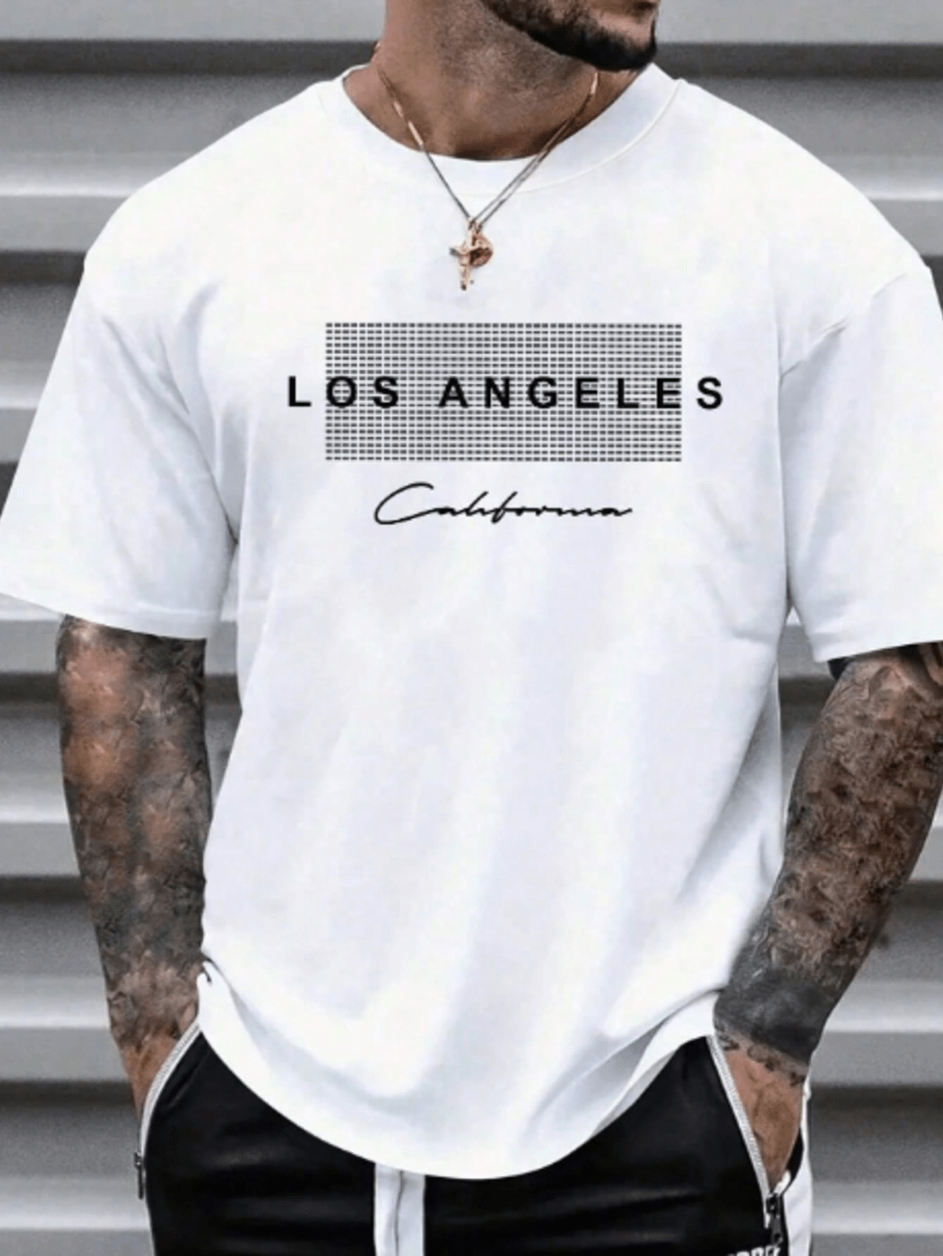 CAMISETA Masculina LOS ANGELES Manga Curta Estampada Qualidade Premium Lançamento 2024