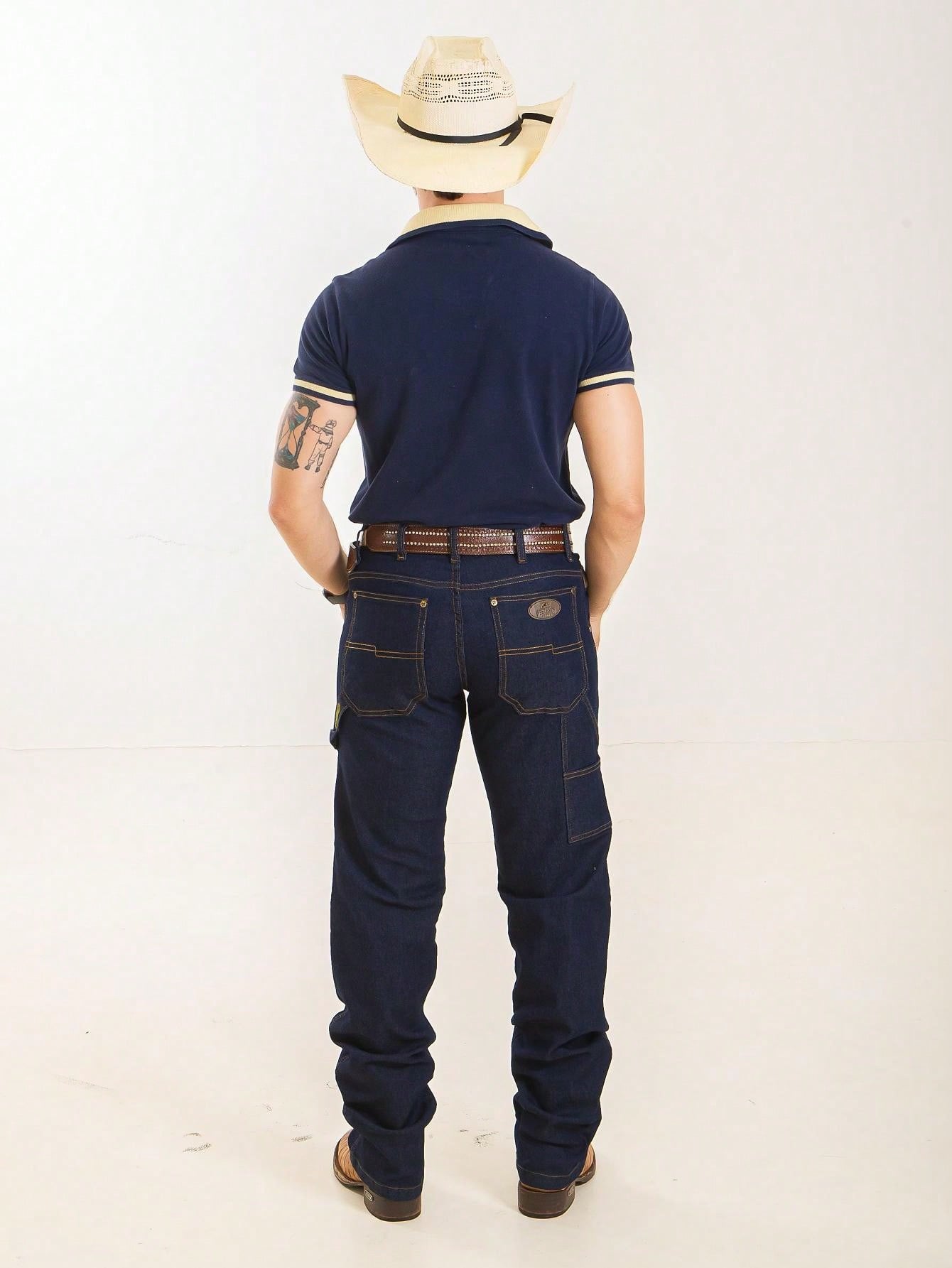 Calça Jeans Masculina Carpinteiro Estilo Country