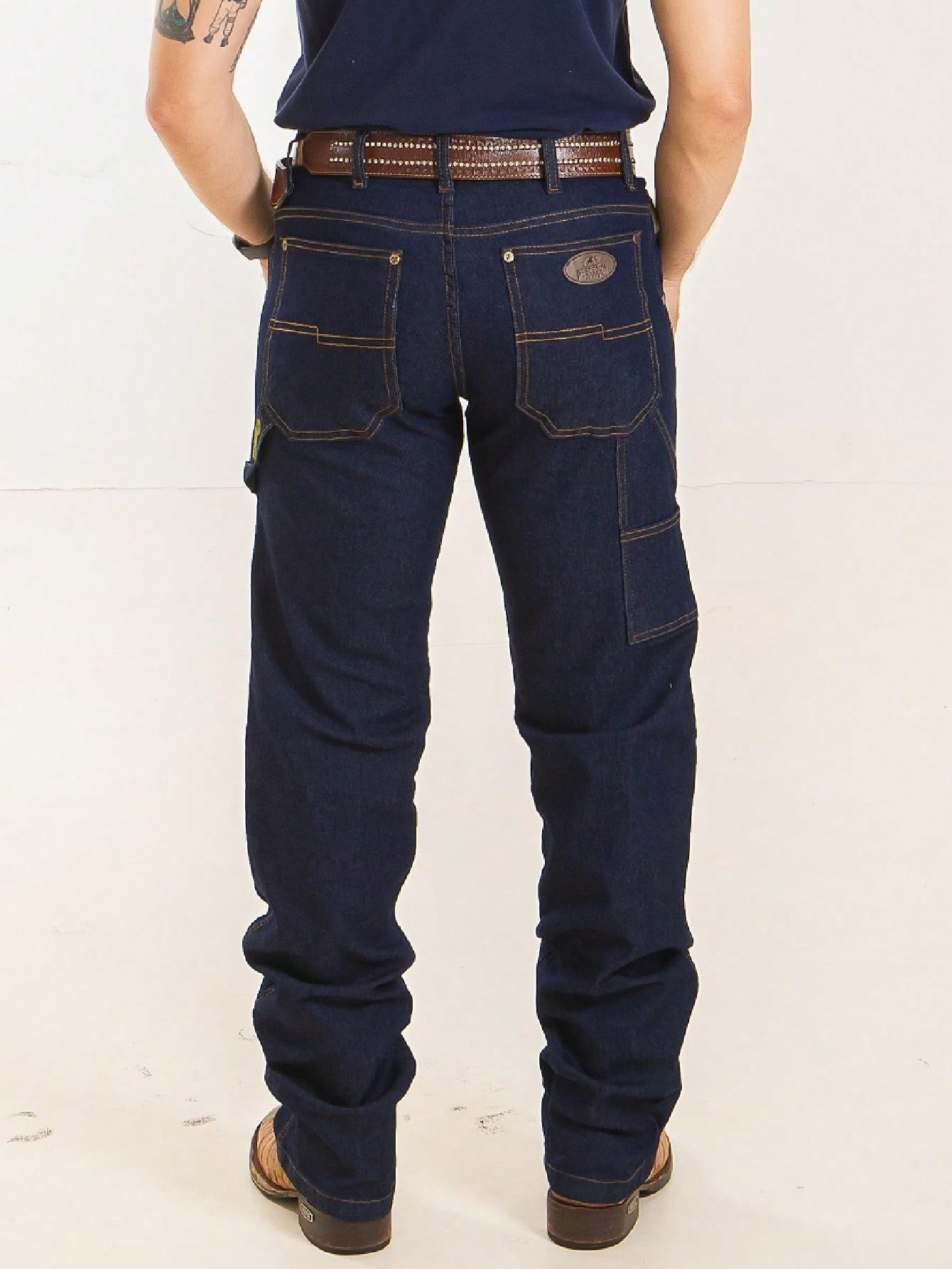 Calça Jeans Masculina Carpinteiro Estilo Country