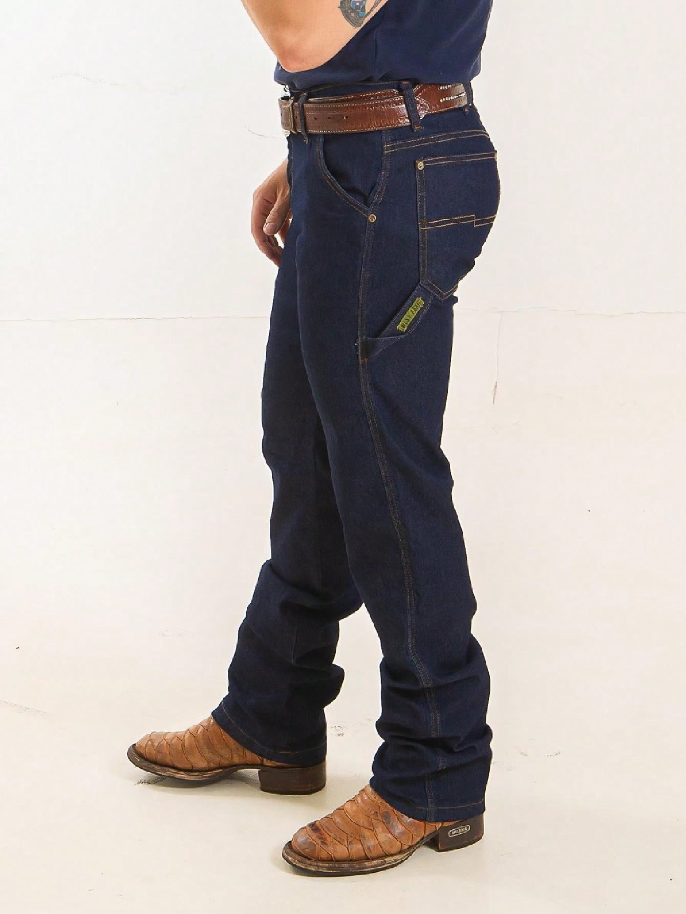 Calça Jeans Masculina Carpinteiro Estilo Country