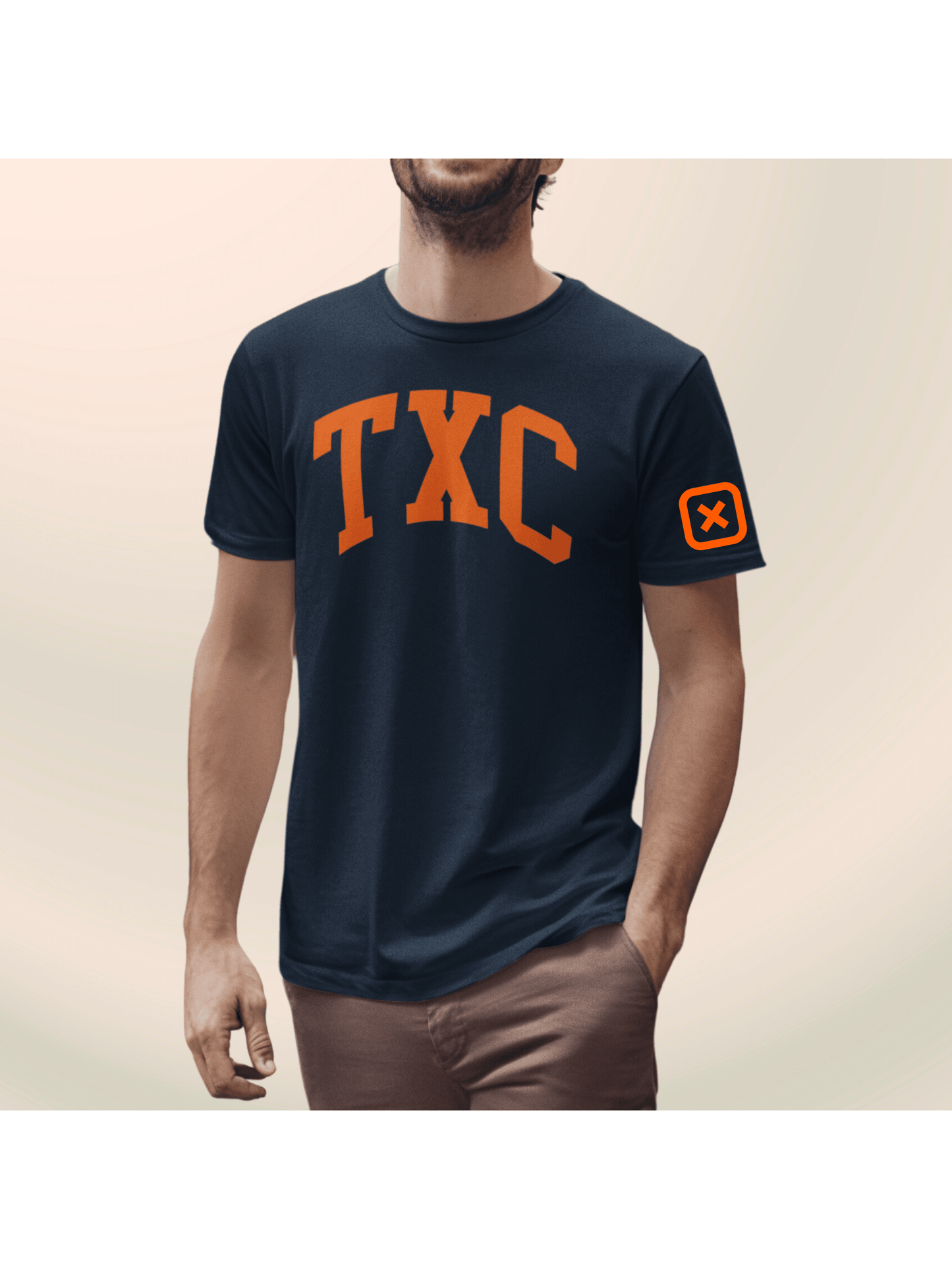 Camiseta Masculina Peão Boiadeiro Rodeio Texas Country TXC Laranja Countryside