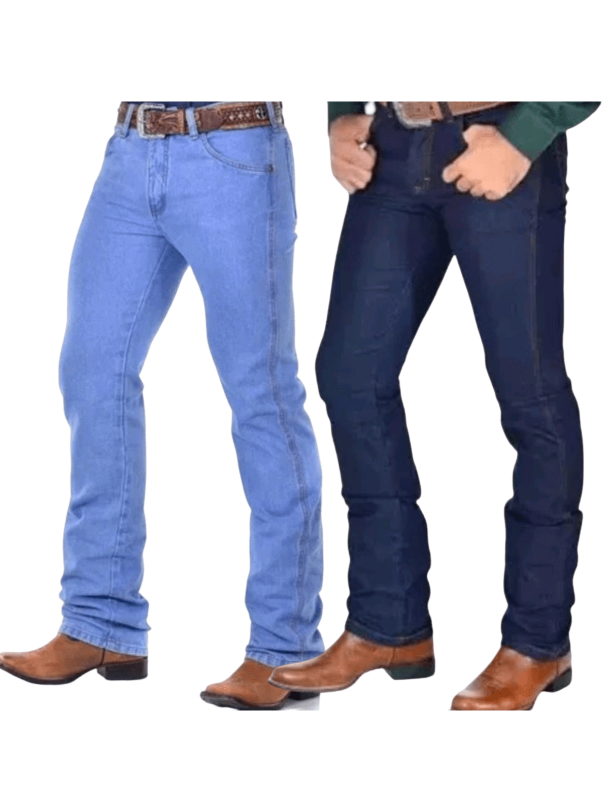 Kit 2 Calças Country Masculina Western Rodeio Montaria Delave e Stone