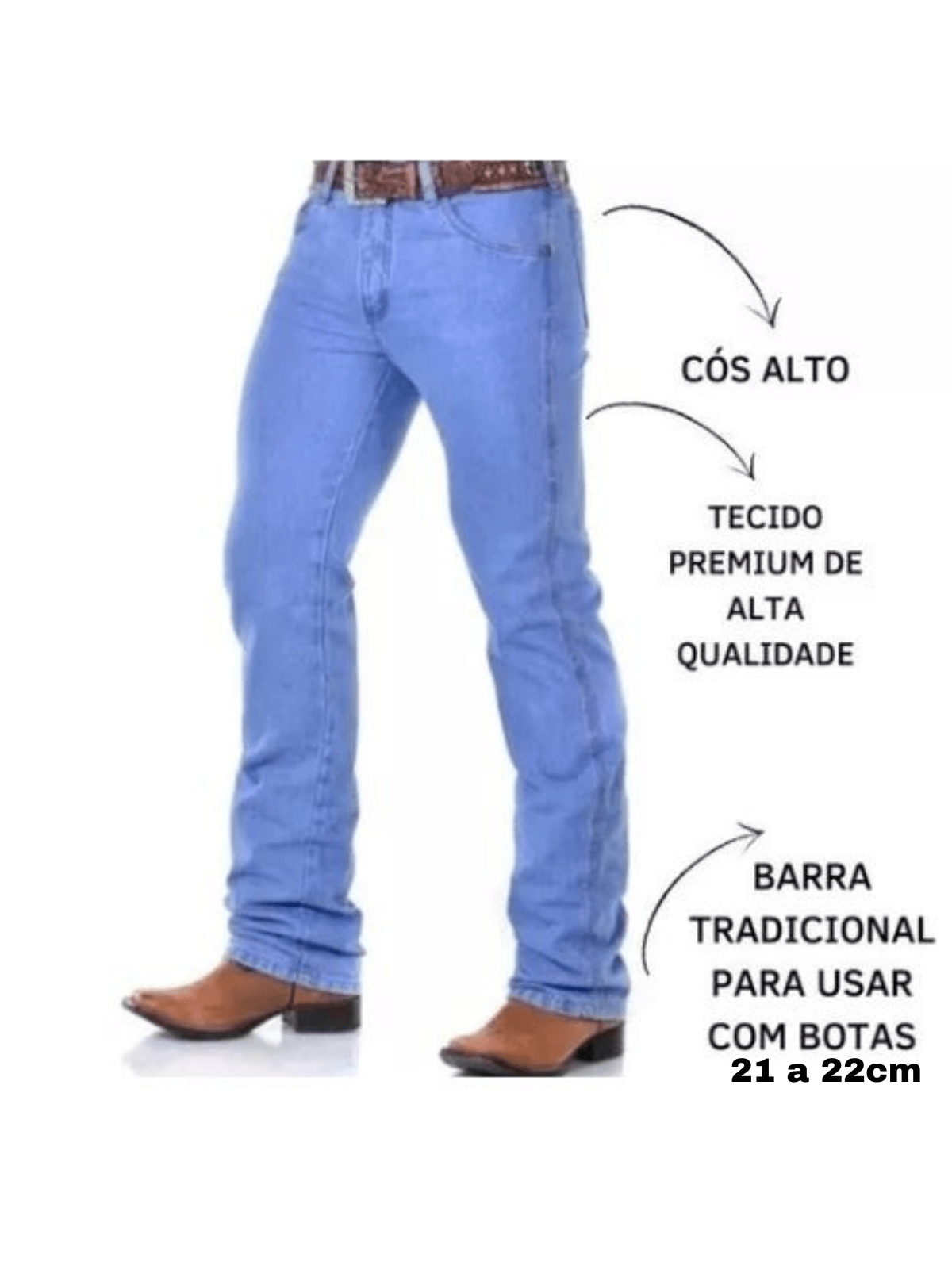 Kit 2 Calças Country Masculina Western Rodeio Montaria Delave e Stone