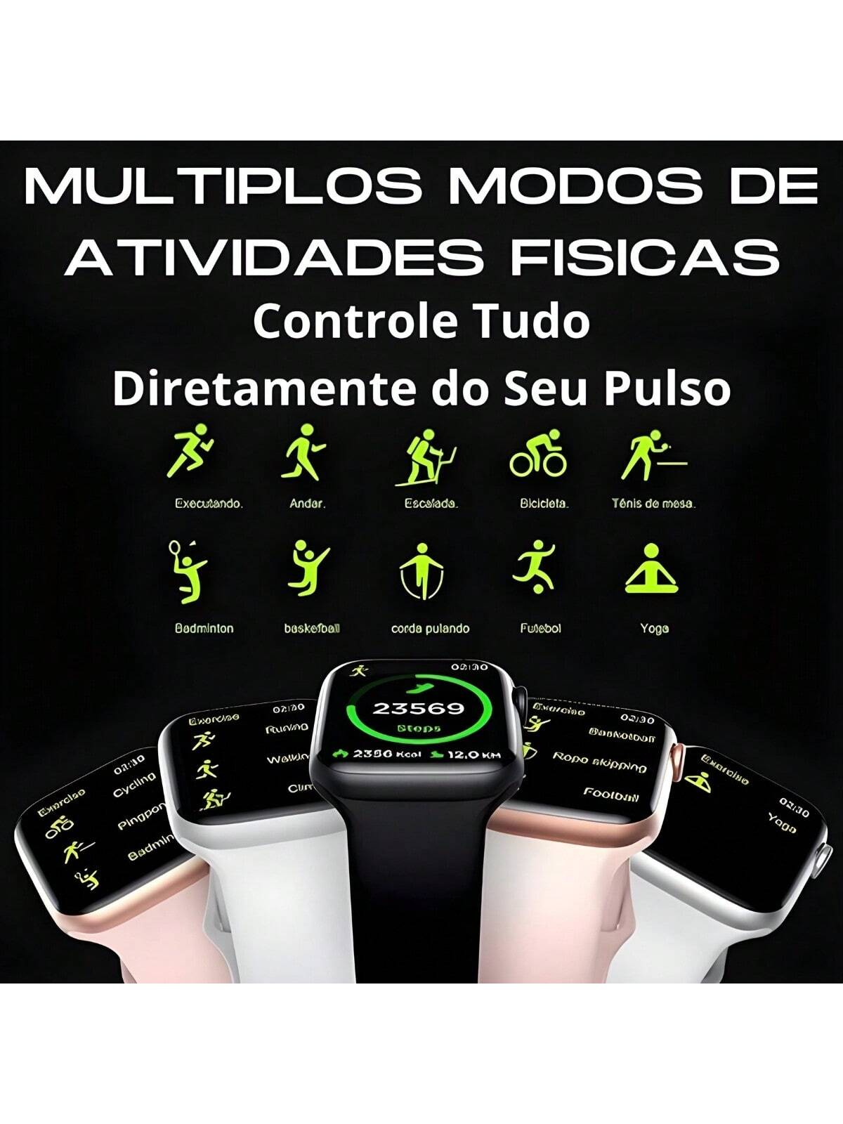Smartwatch Relogio Inteligente Watch Ultra 3 Tela Amoled 49mm Series 10 Lançamento Microwear Original Android iOS