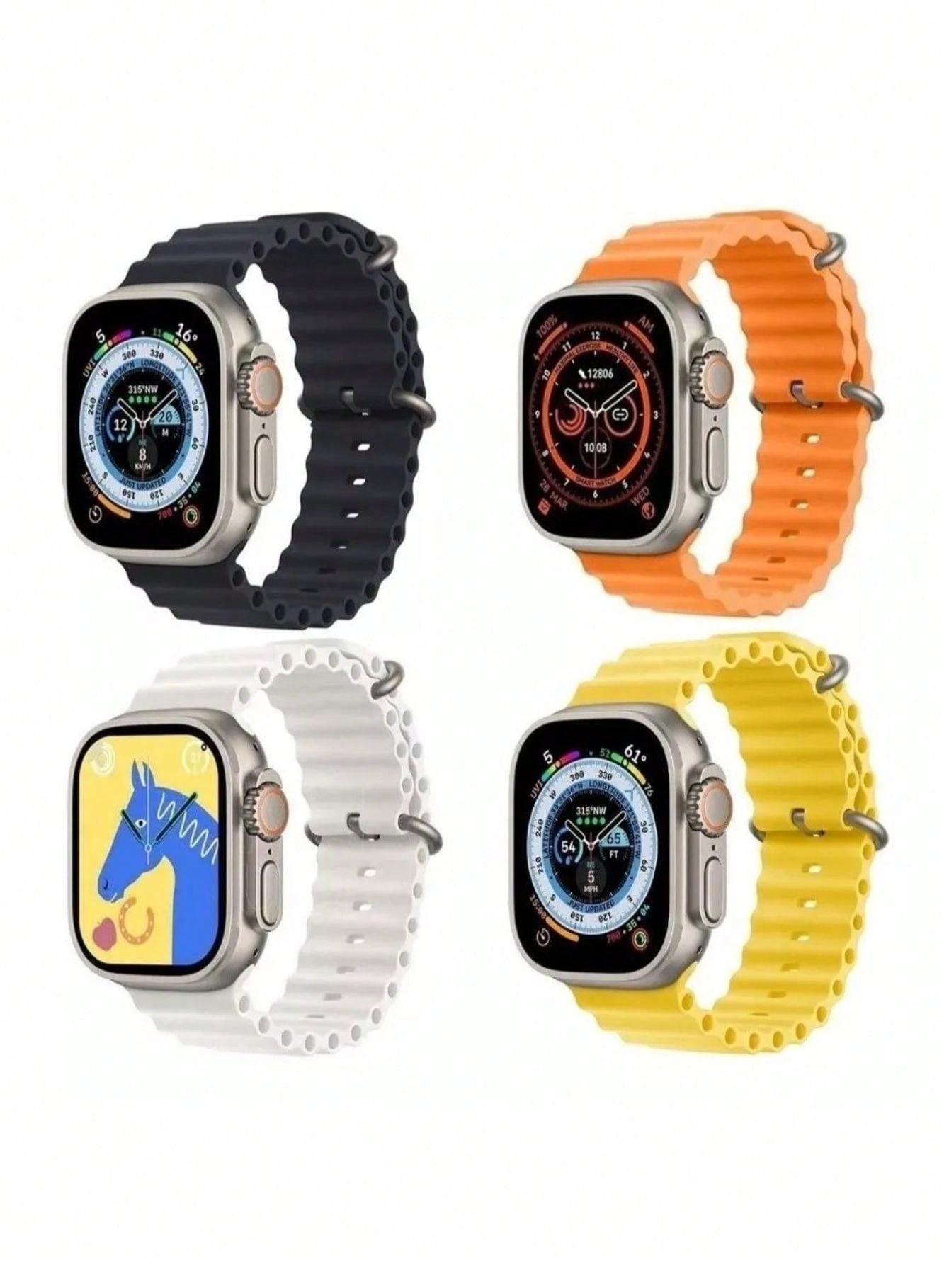 Smartwatch "S8 Ultra" Com Fone TWS Relógio Digital SmartWatch Series NFC Calculadora Cardíaca Monitoramento Da Frequência Relógio Inteligente Masculino