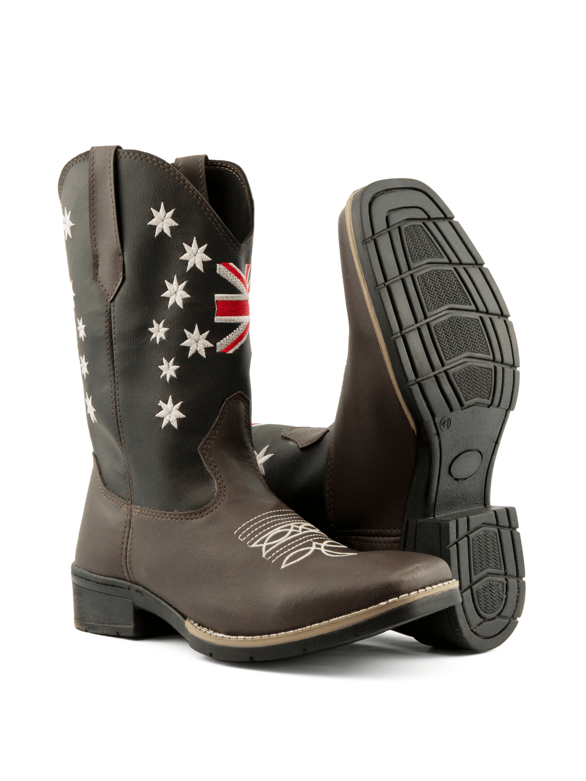 Bota Texana Country Masculina Inglaterra Bordada Envio Já
