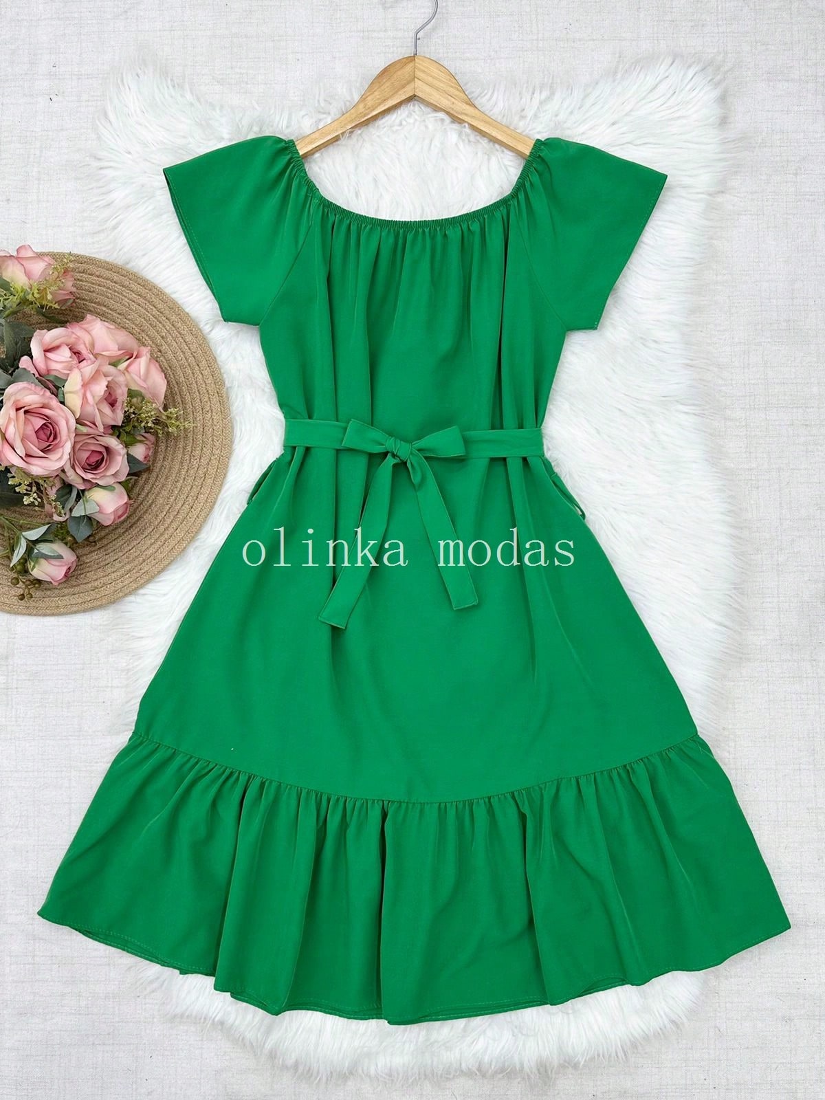vestido ciganinha liso moda feminina