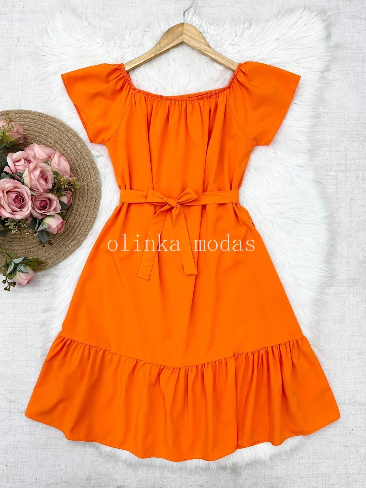 vestido ciganinha liso moda feminina