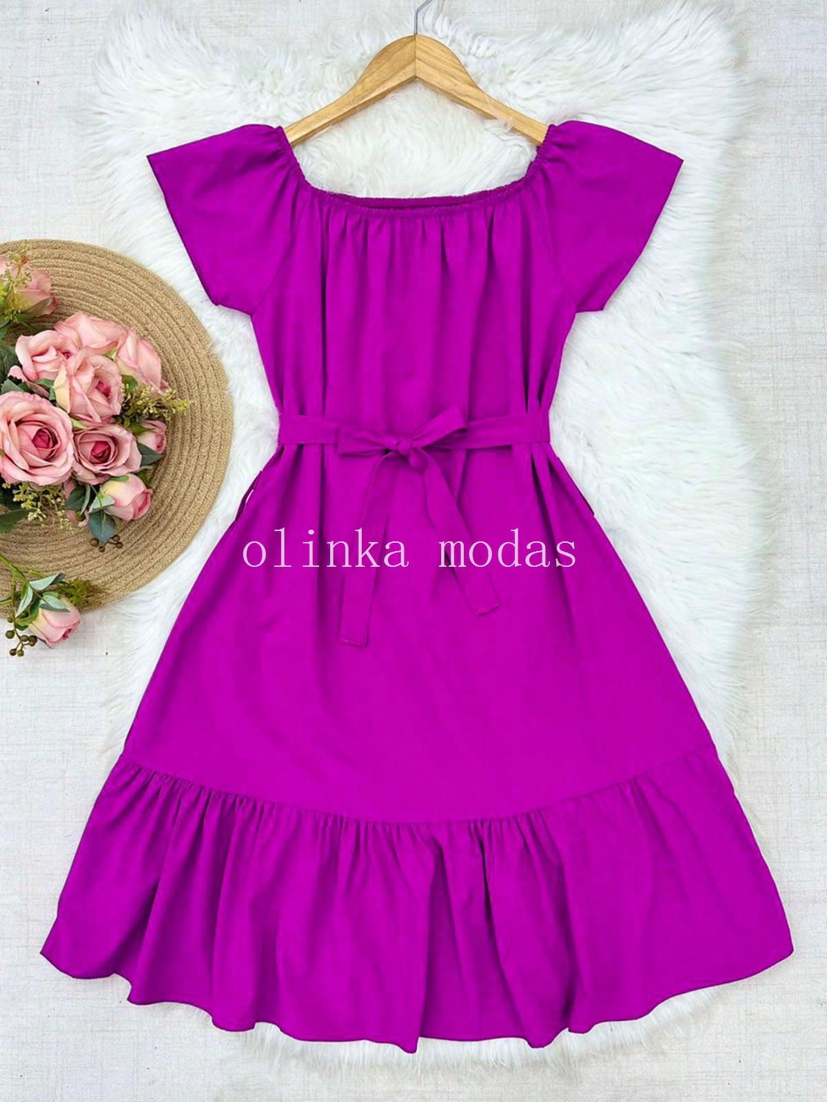 vestido ciganinha liso moda feminina
