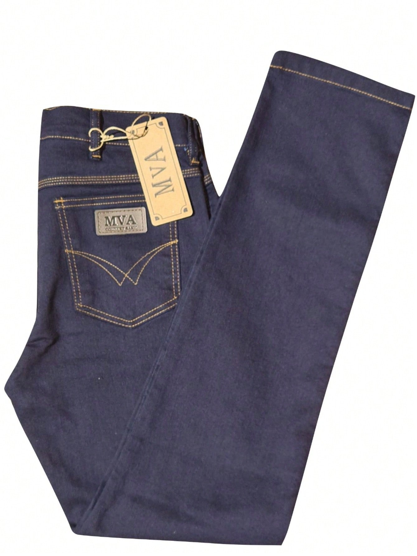 Calça country masculina jeans reforçada para rodeio para usar com bota com elastano
