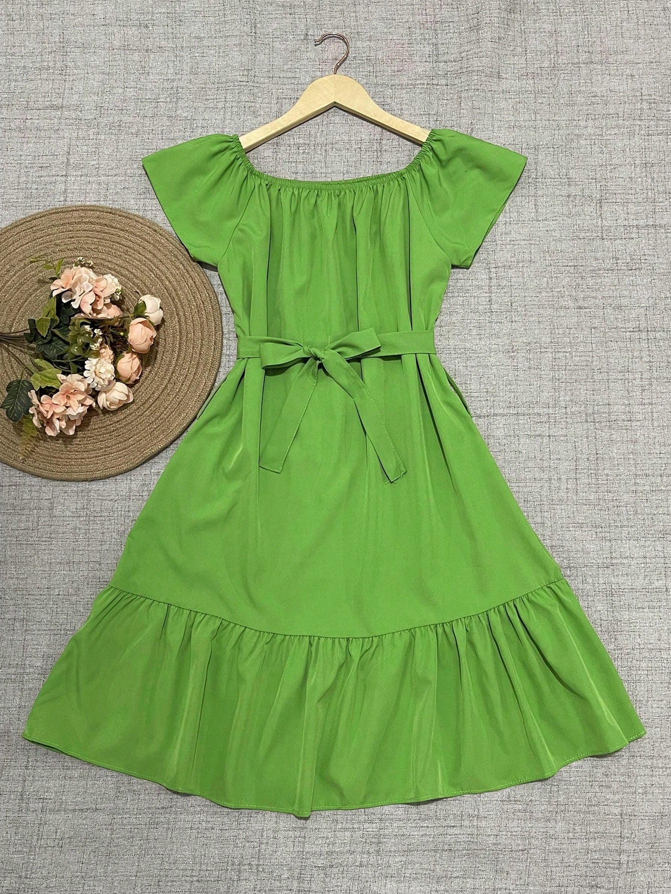 vestido ciganinha liso moda feminina