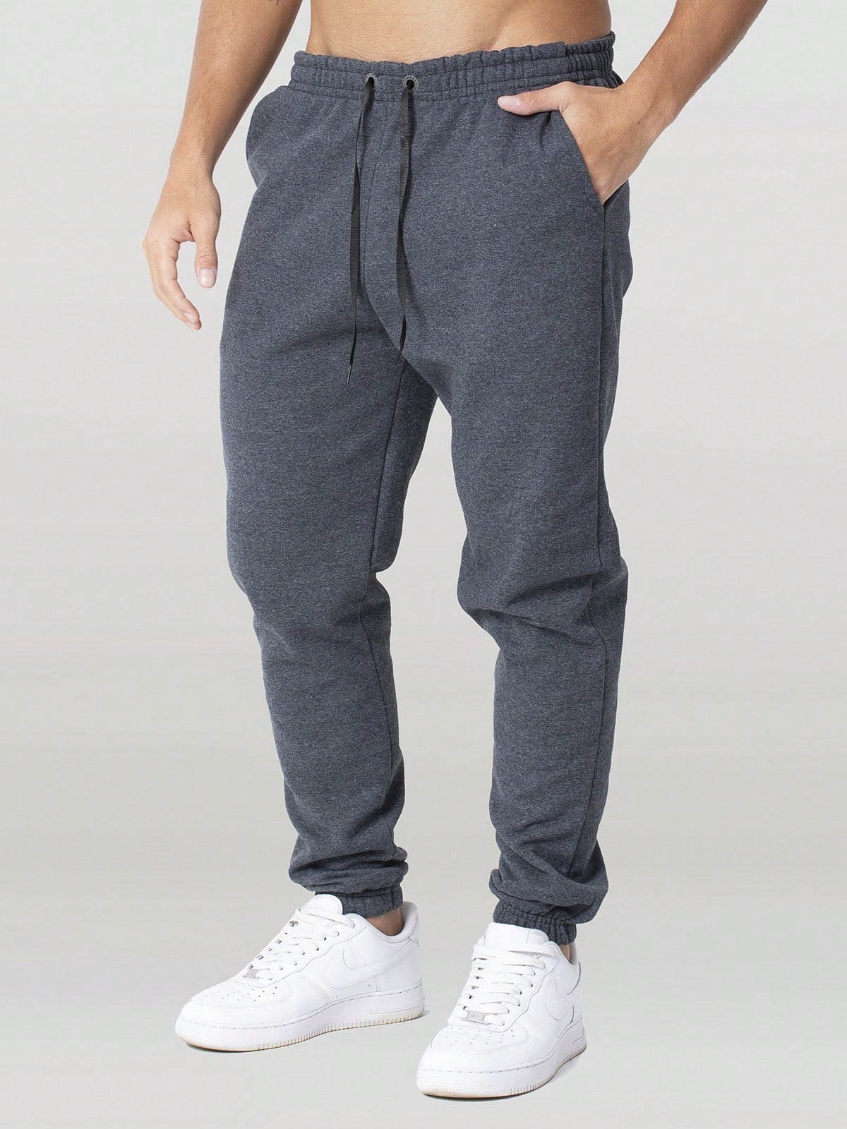 Debex Calças De Moletom Liso Básico Full Treino Barato Masculino