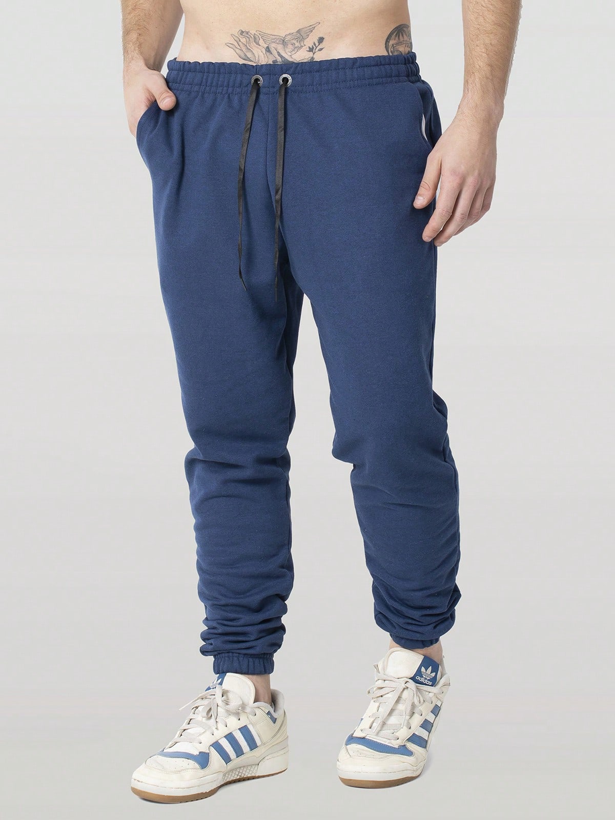 Debex Calças De Moletom Liso Básico Full Treino Barato Masculino