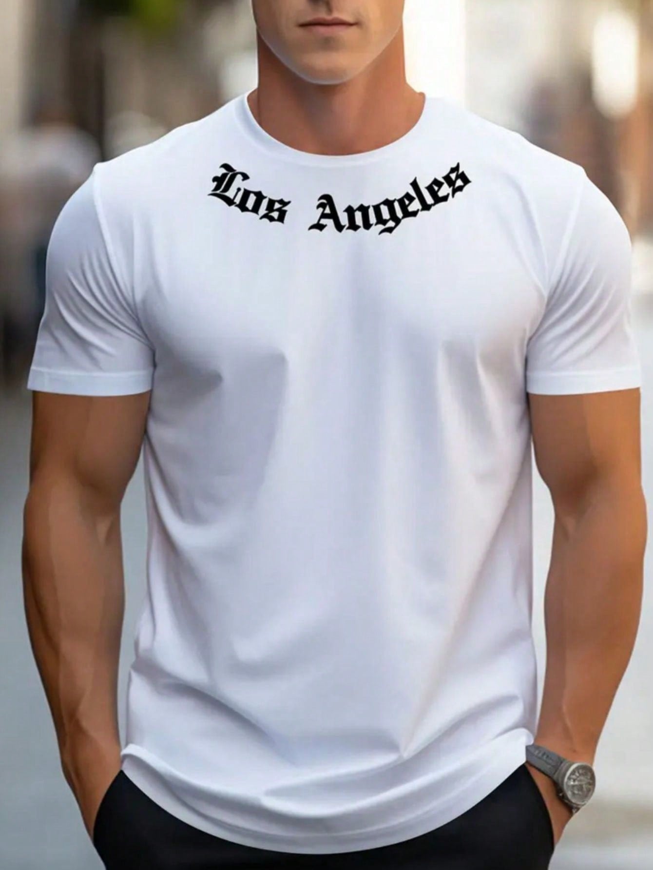 Camiseta Los Angeles Camisa Masculina 100% Algodão 30.1 Premium