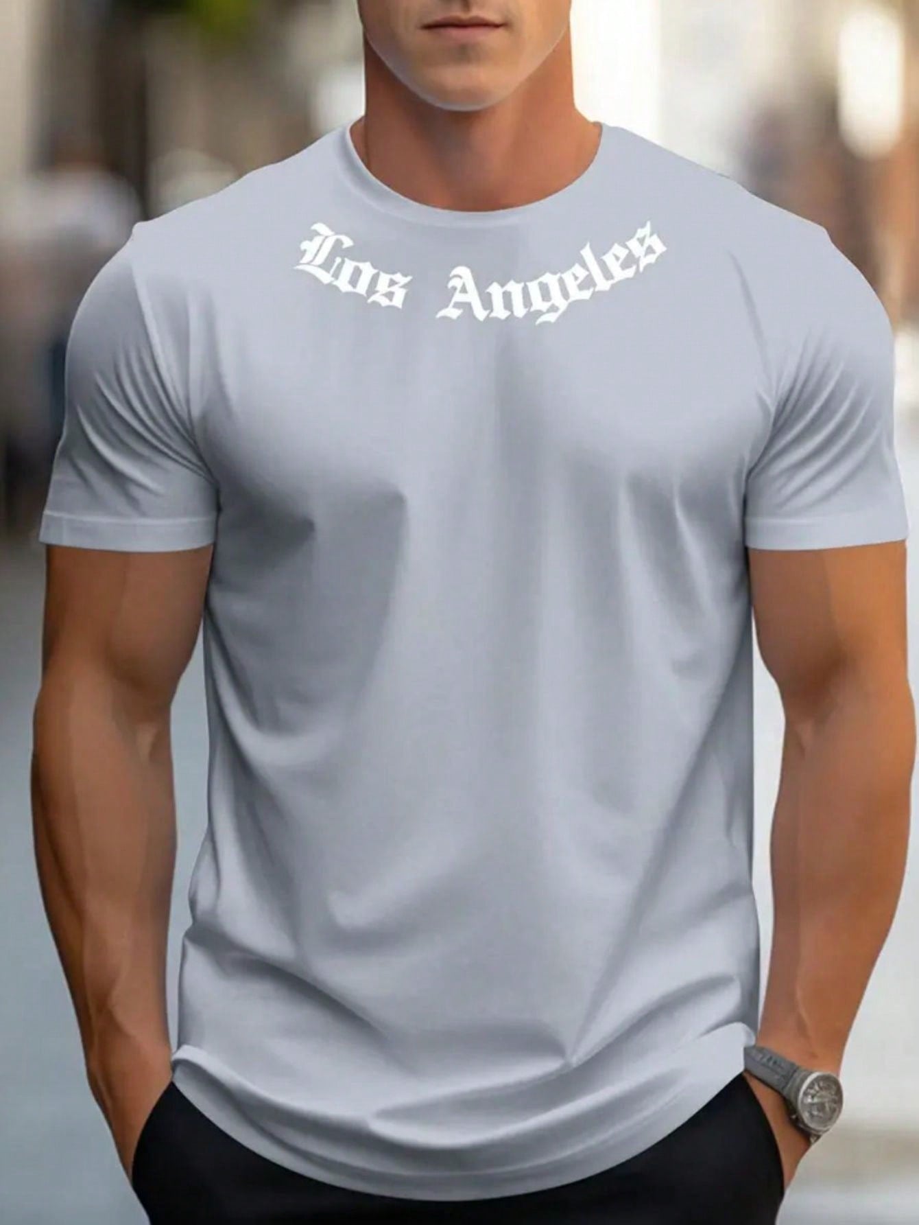 Camiseta Los Angeles Camisa Masculina 100% Algodão 30.1 Premium