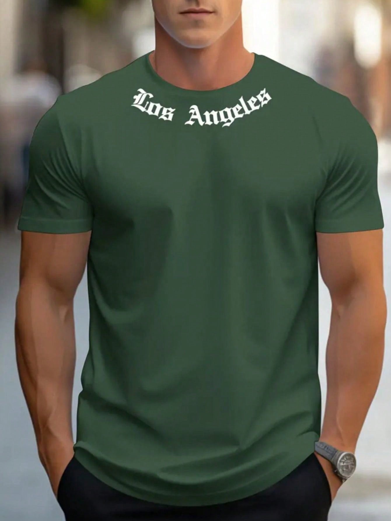 Camiseta Los Angeles Camisa Masculina 100% Algodão 30.1 Premium