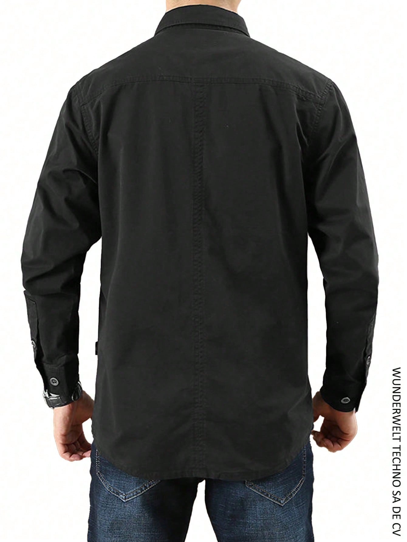 Camisa cargo casual masculina de algodão, camisas de manga larga para acampar y cazar, camisa de combate militar, camisas para senderismo, pesca, ropa de caza